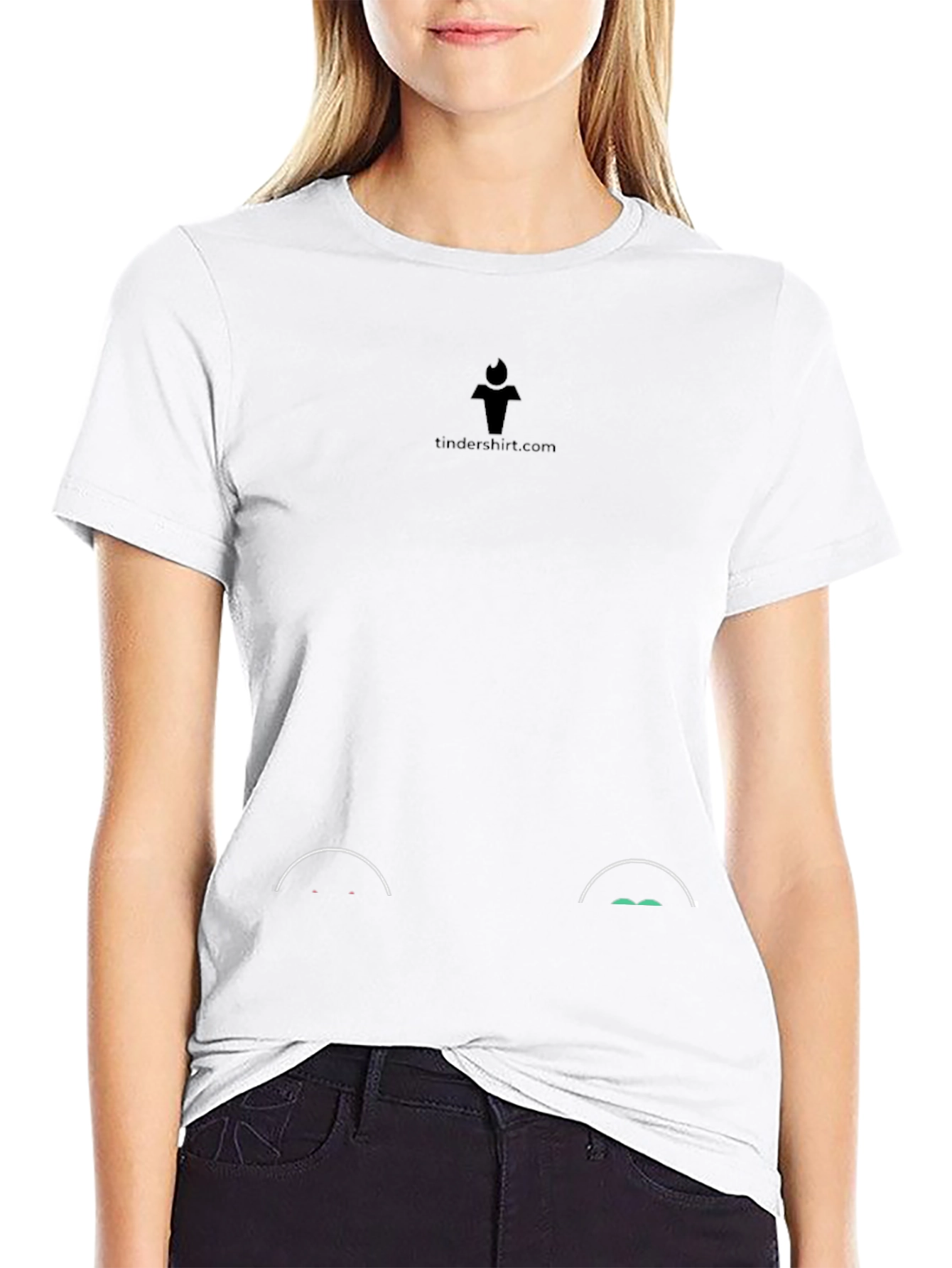 Black T-Shirt with Peeking Eye Design