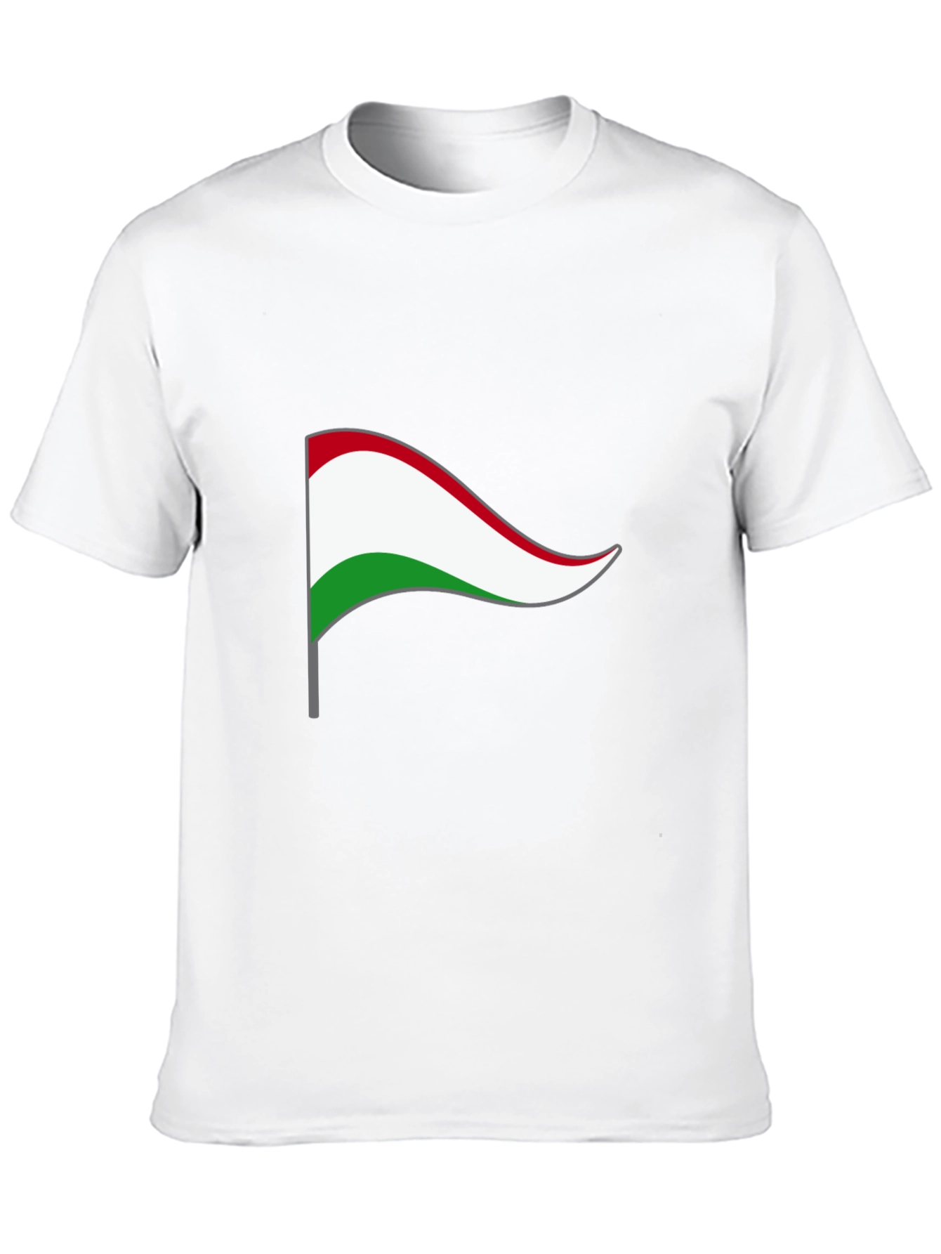 Hungary Flag Graphic T-Shirt - Black