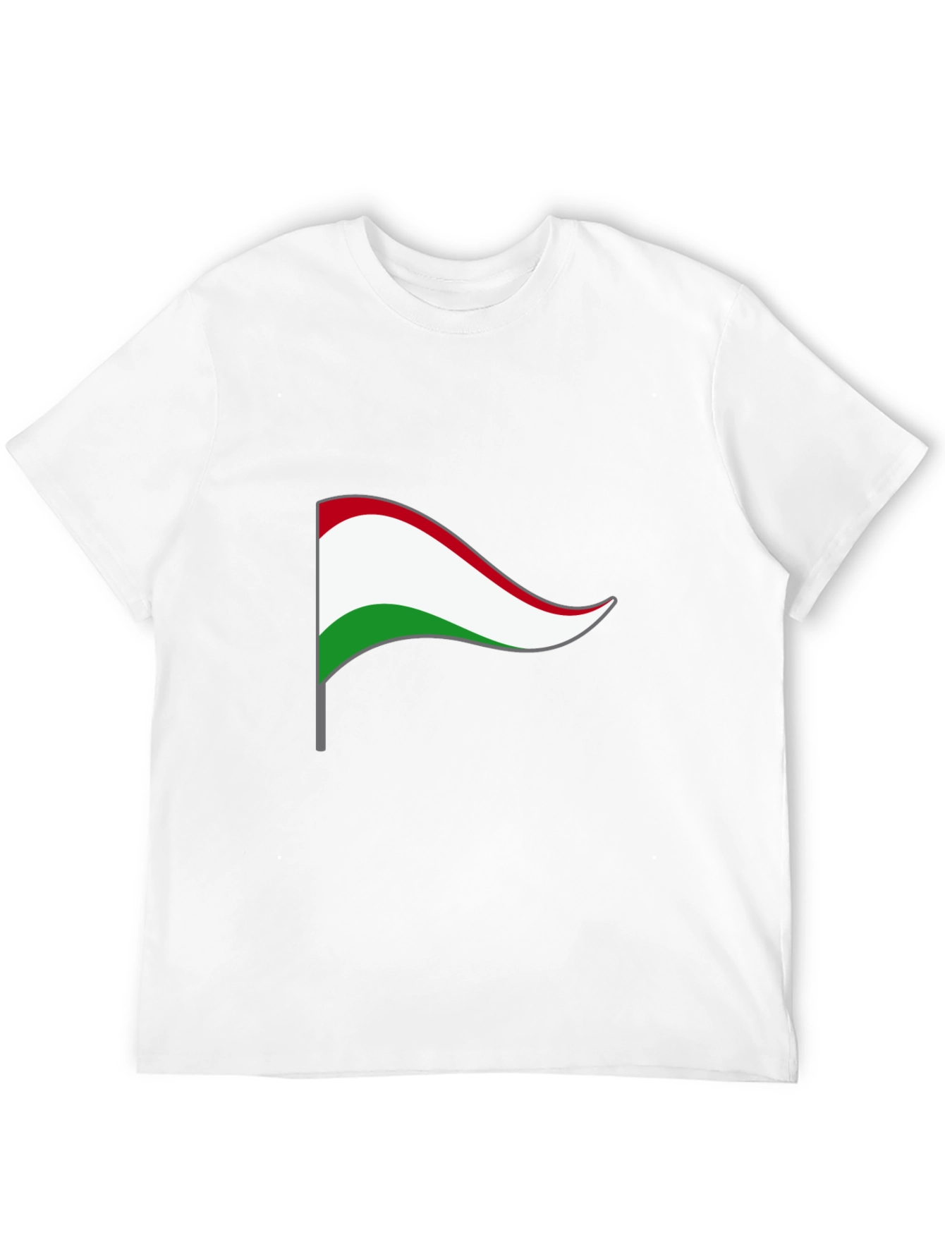 Hungary Flag Graphic T-Shirt - Black