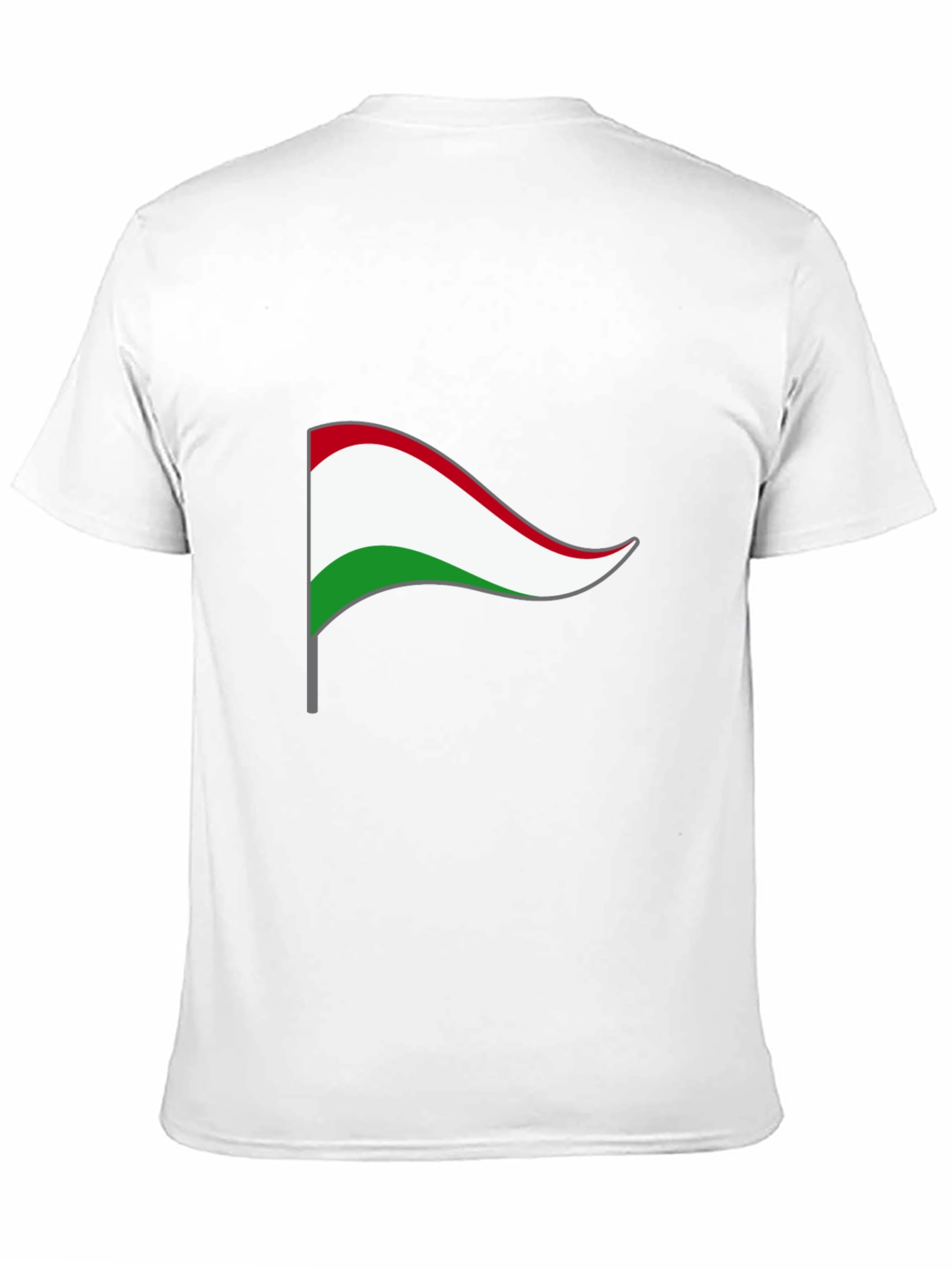 Hungary Flag Graphic T-Shirt - Black