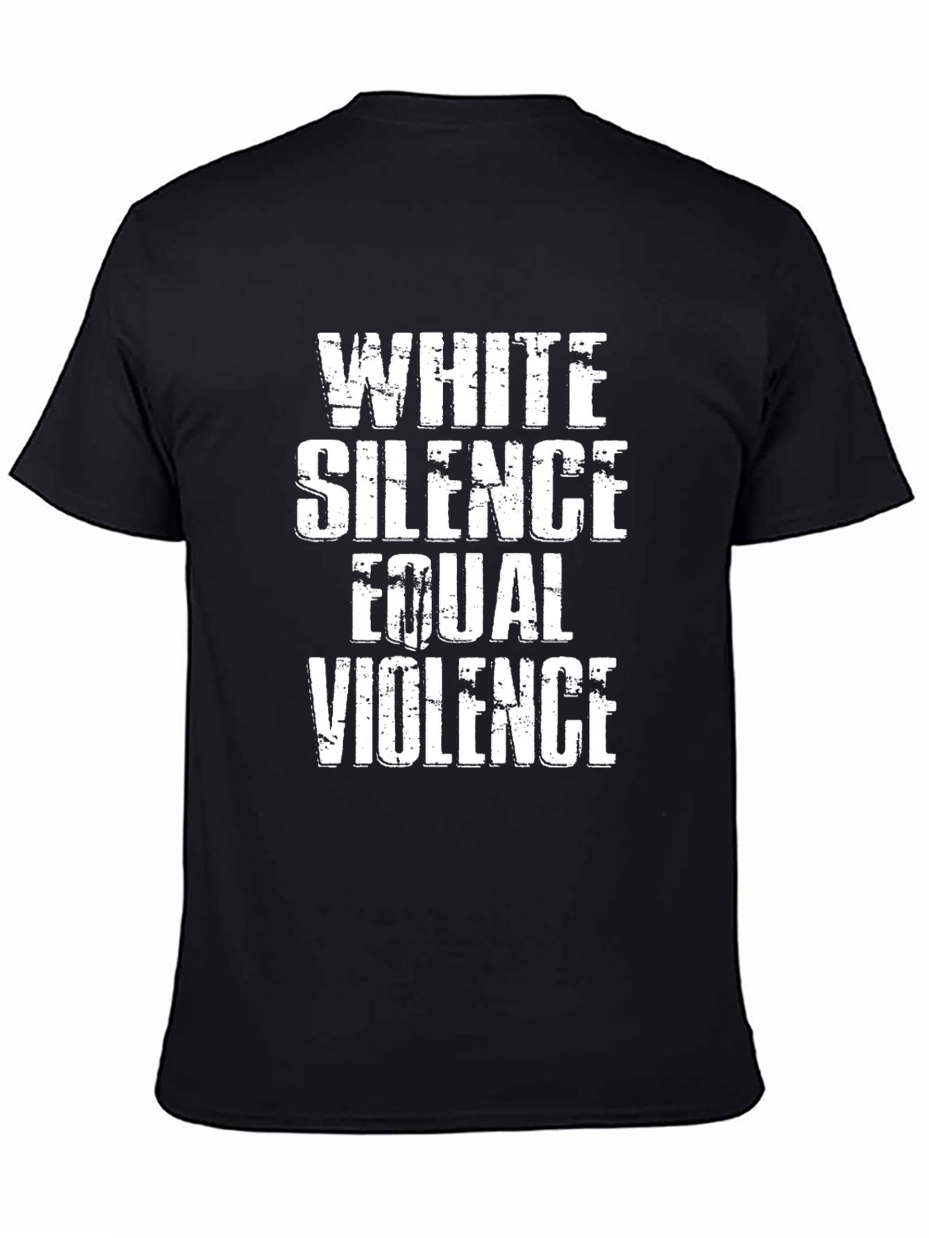 White Silence Equal Violence Graphic Tee