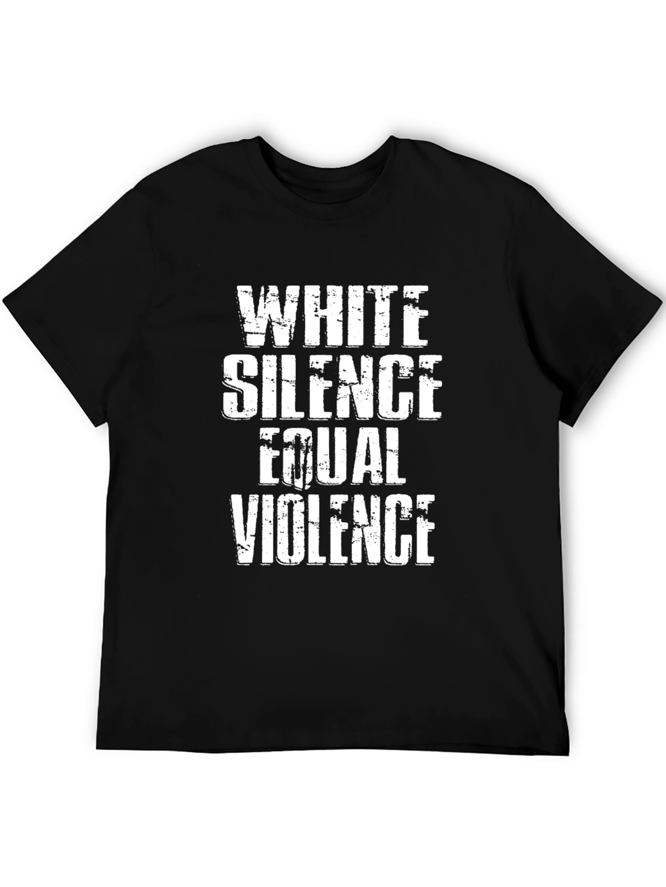 White Silence Equal Violence Graphic Tee