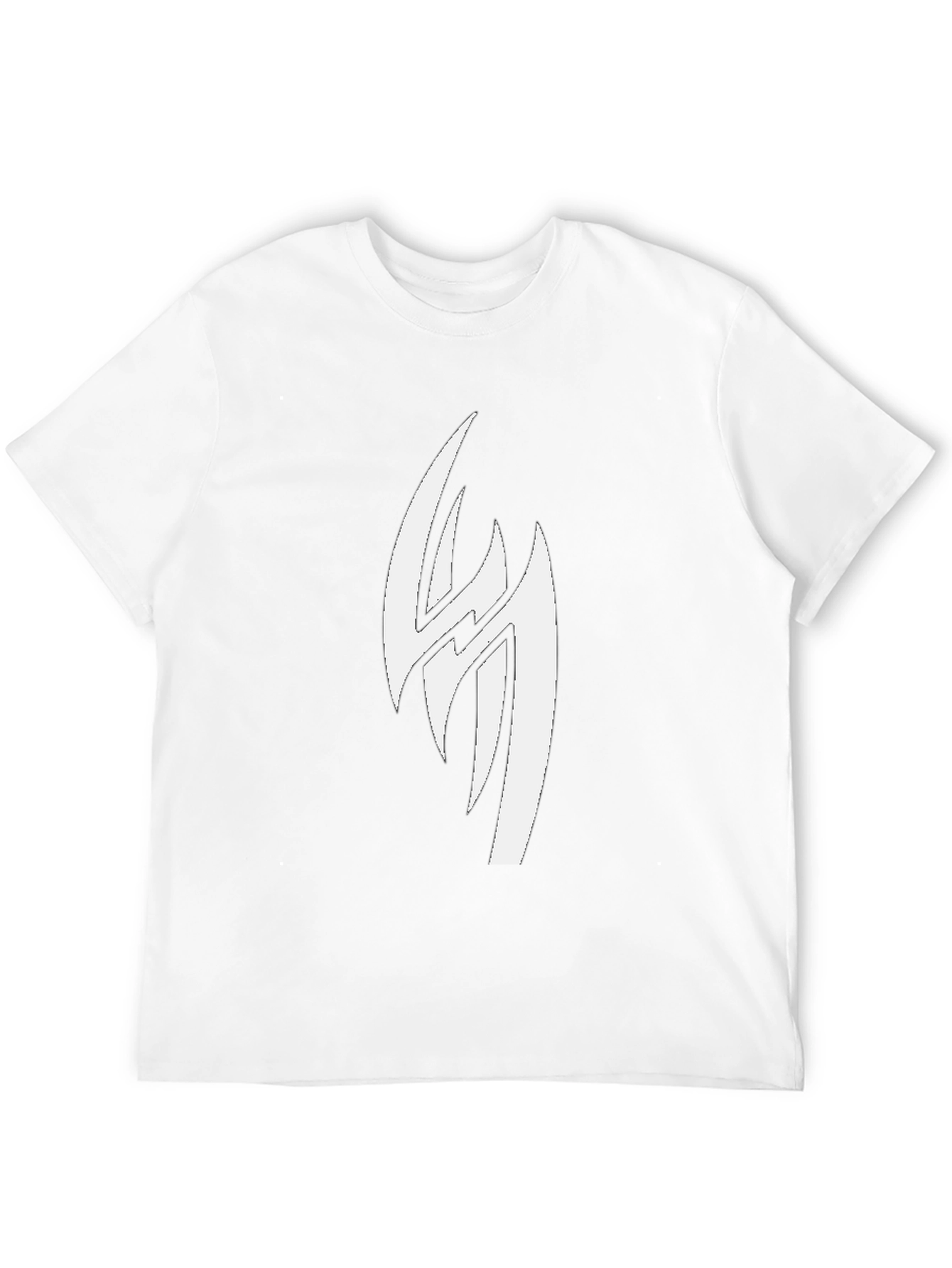 Stylish Black Tee with Bold White Graphic