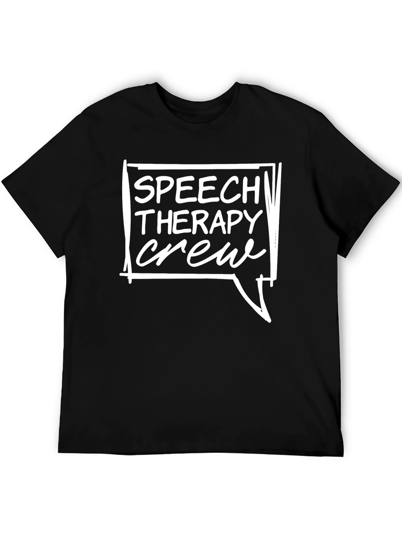 Speech Therapy Crew T-Shirt - Black