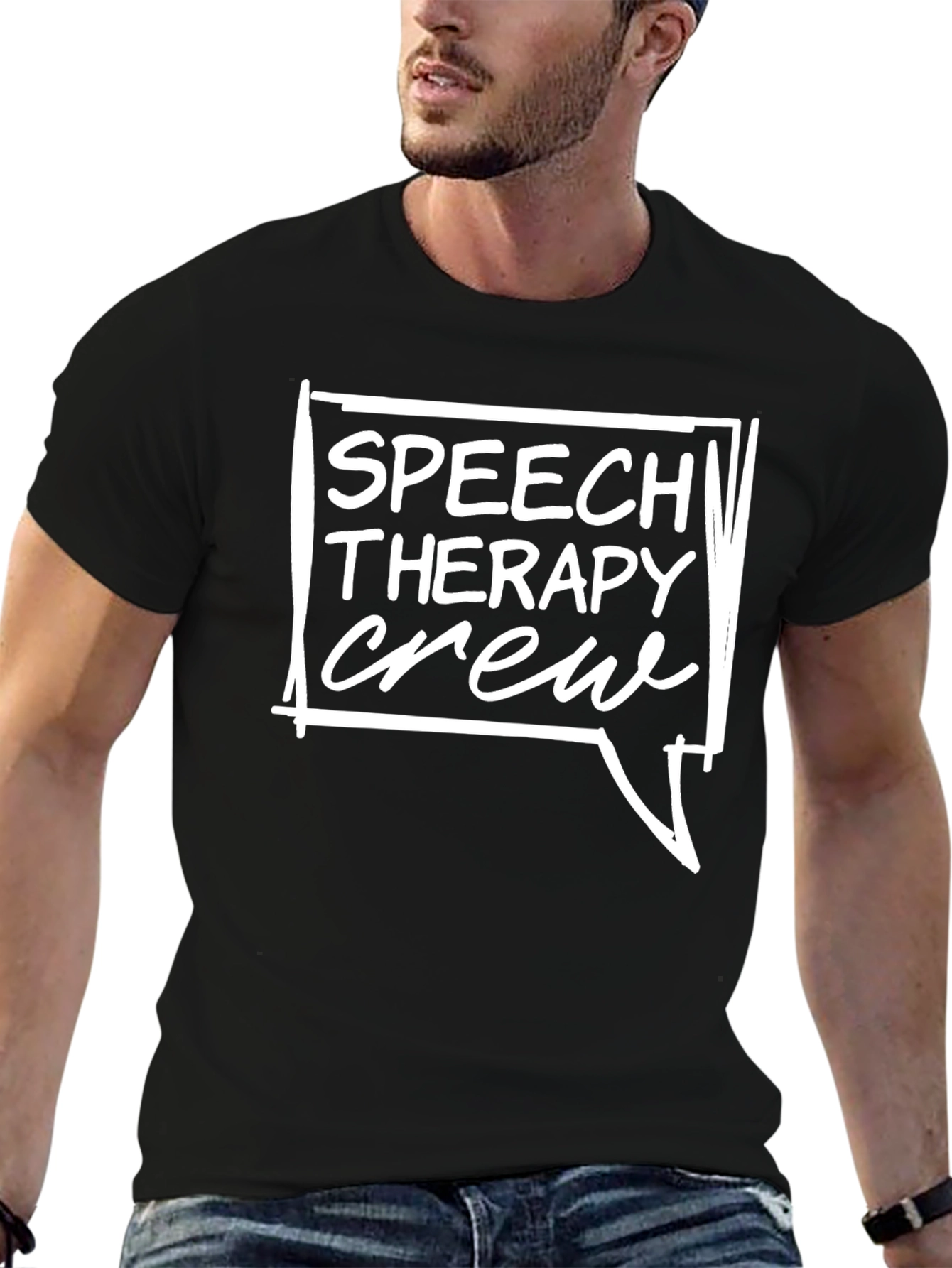 Speech Therapy Crew T-Shirt - Black