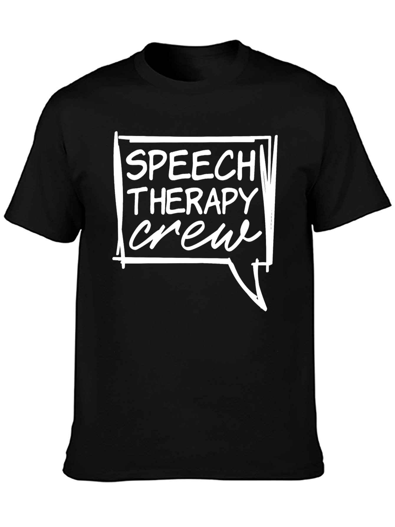 Speech Therapy Crew T-Shirt - Black
