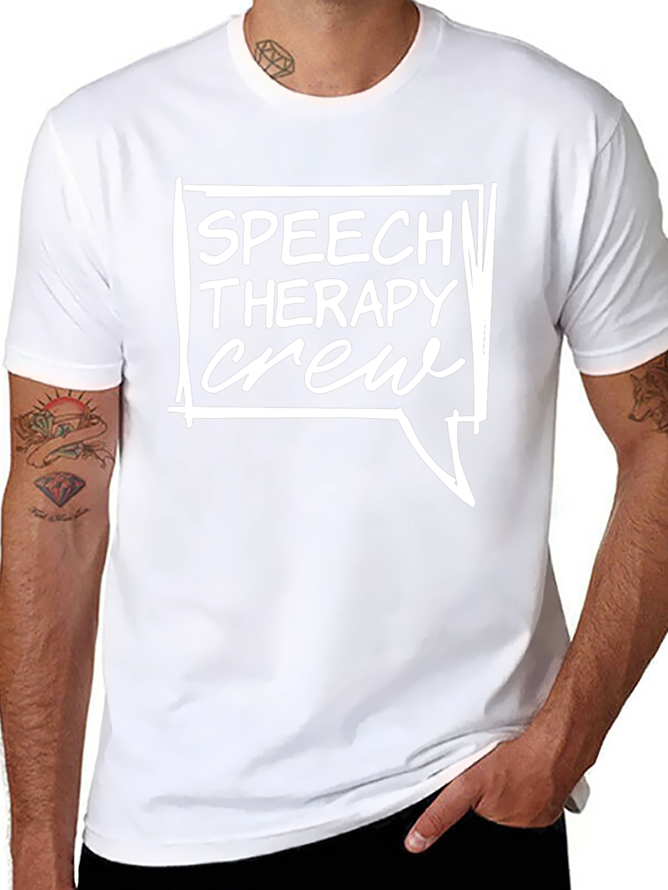 Speech Therapy Crew T-Shirt - Black