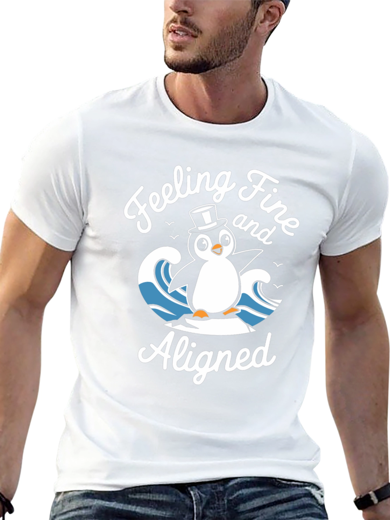 Feeling Fine Penguin T-Shirt