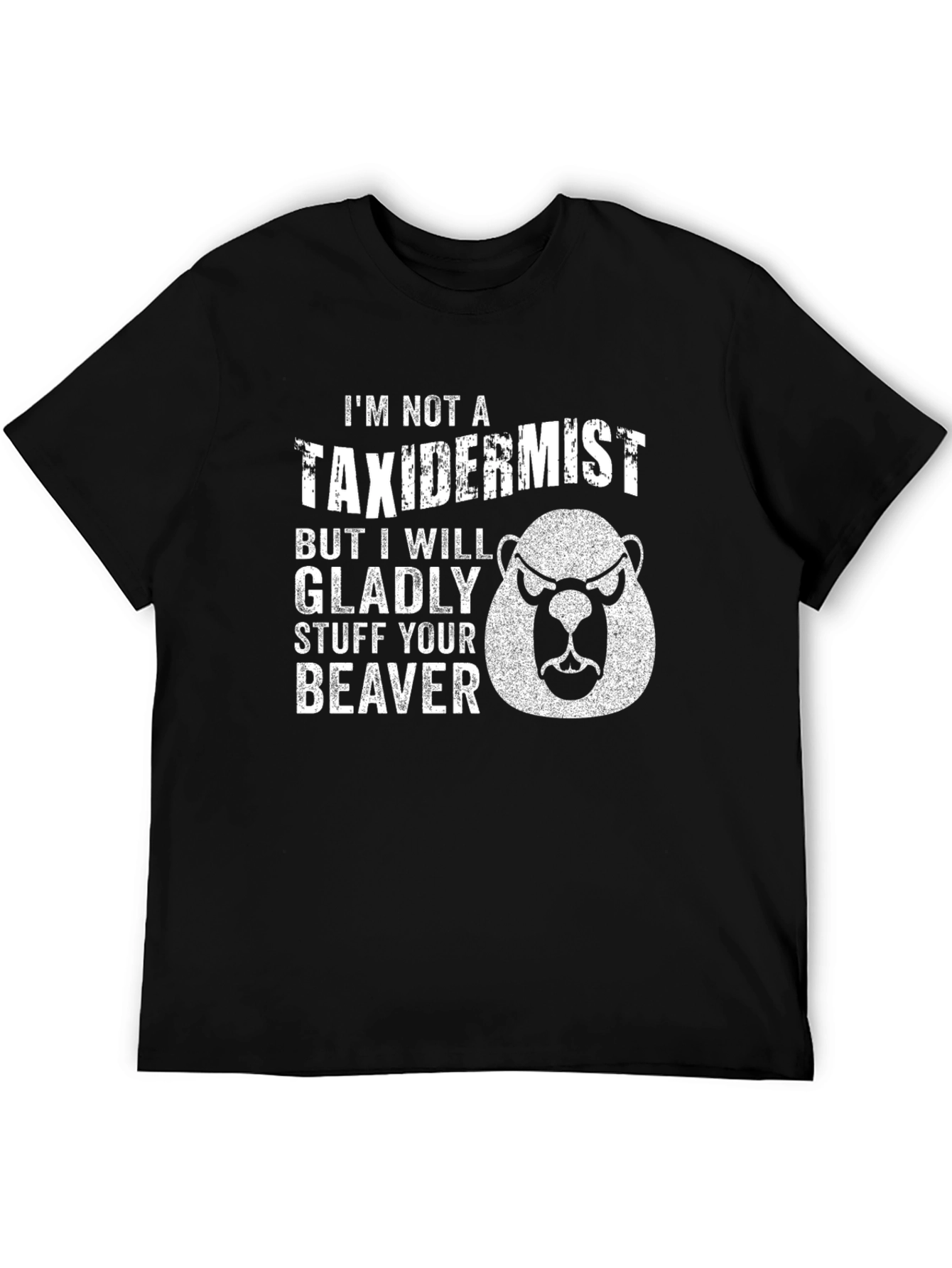 Funny Beaver Graphic Novelty T-Shirt
