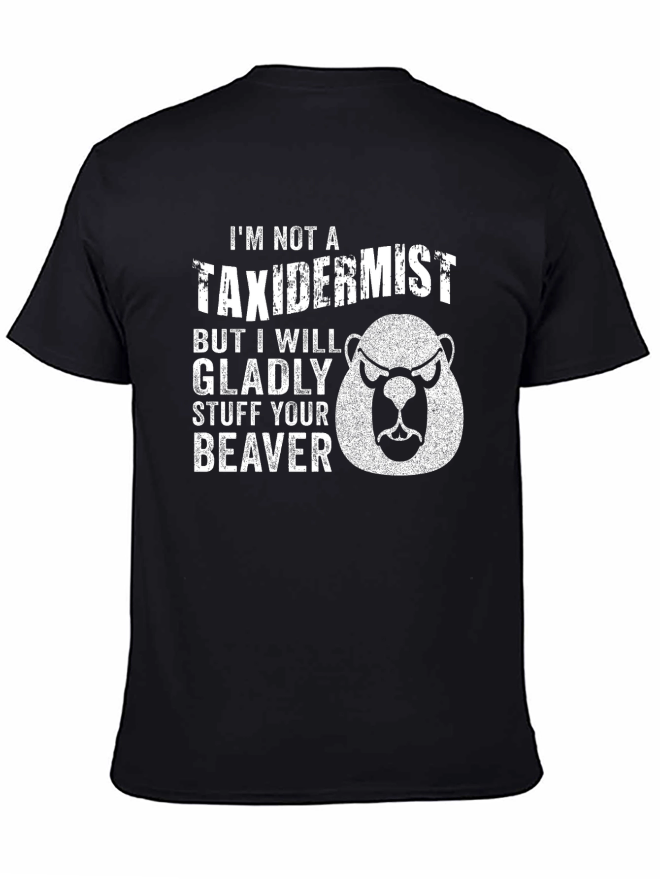 Funny Beaver Graphic Novelty T-Shirt