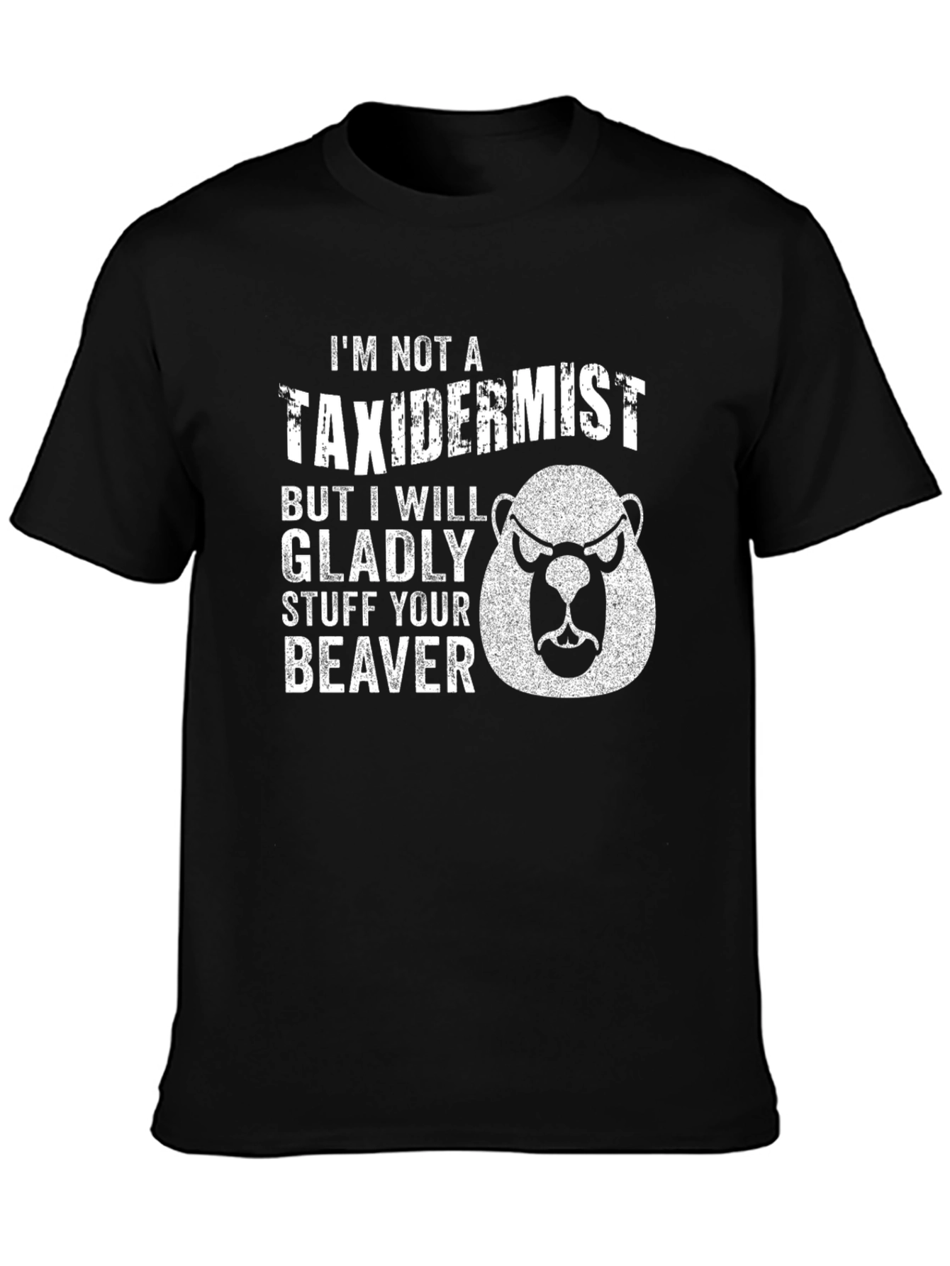 Funny Beaver Graphic Novelty T-Shirt