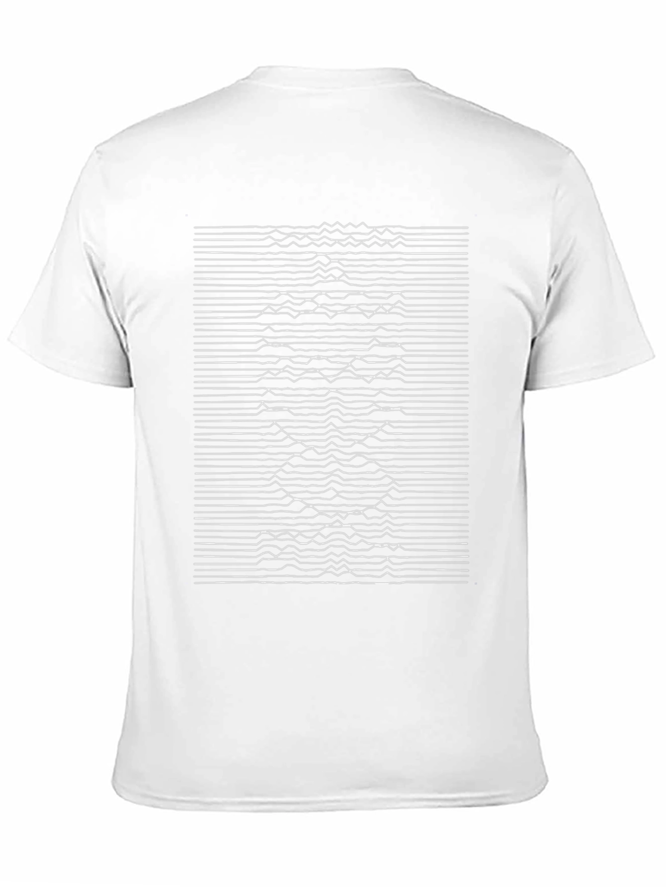 Black Graphic Tee - Unknown Pleasures Design