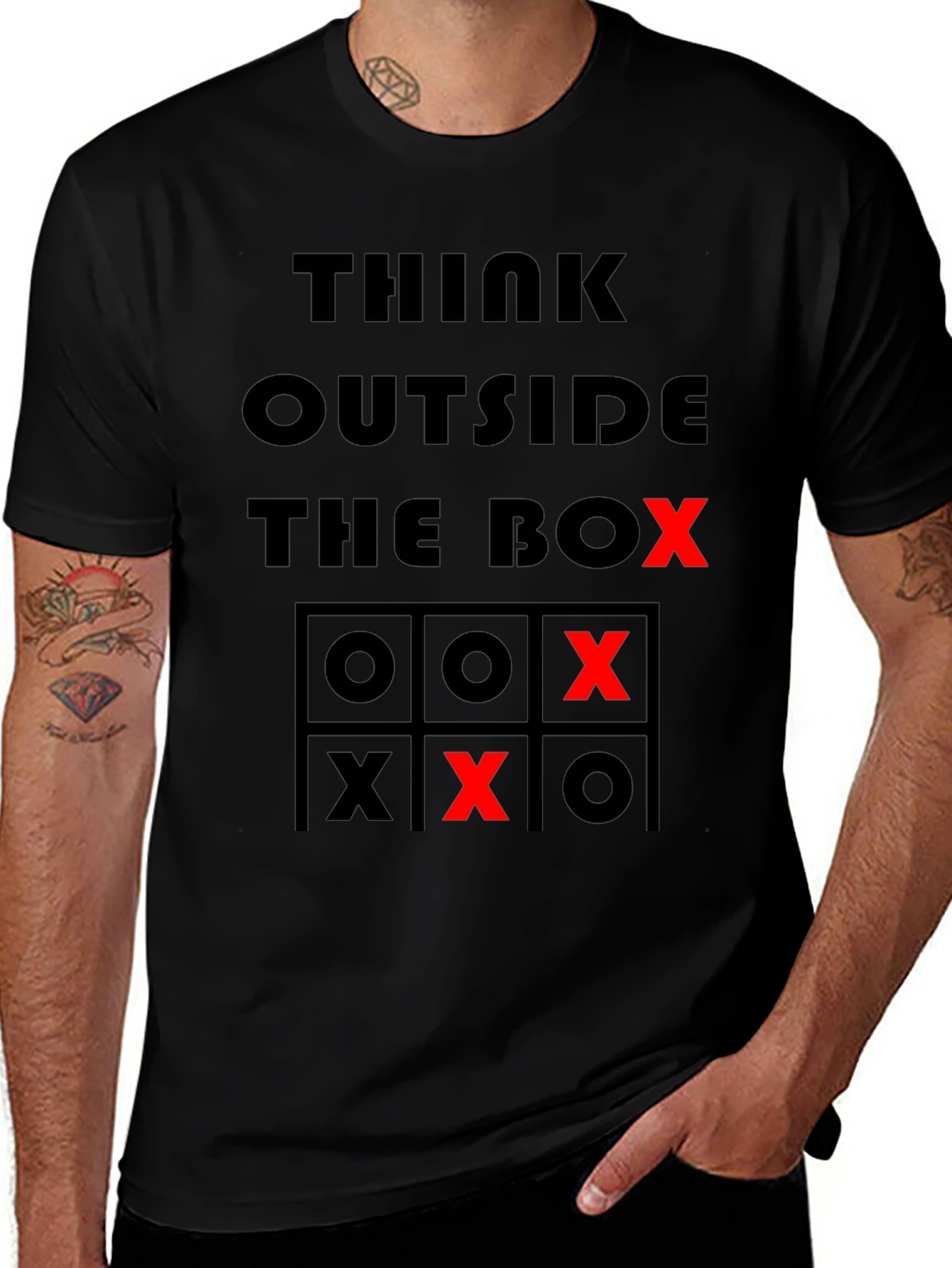 Think Outside the Box Tic-Tac-Toe T-Shirt