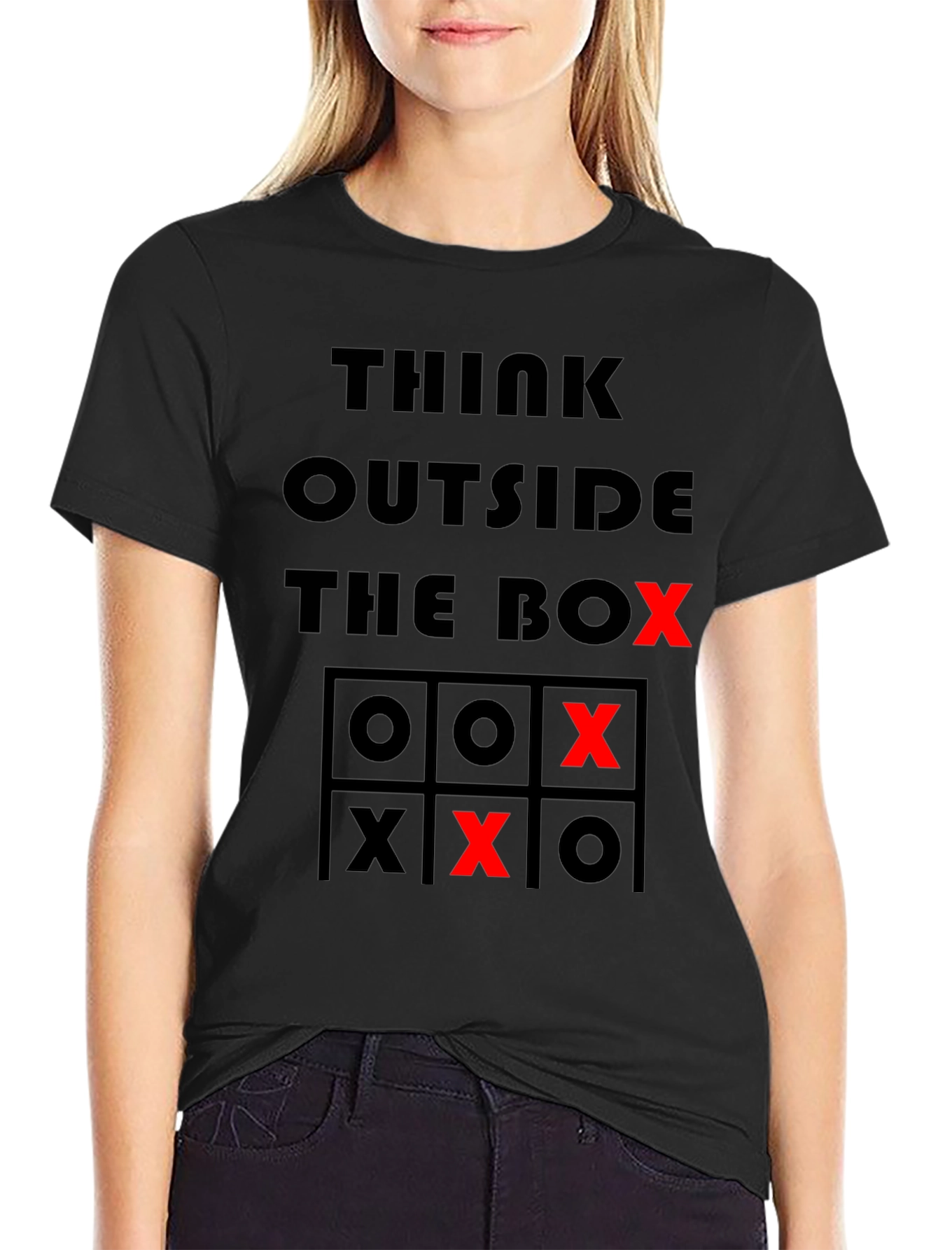Think Outside the Box Tic-Tac-Toe T-Shirt