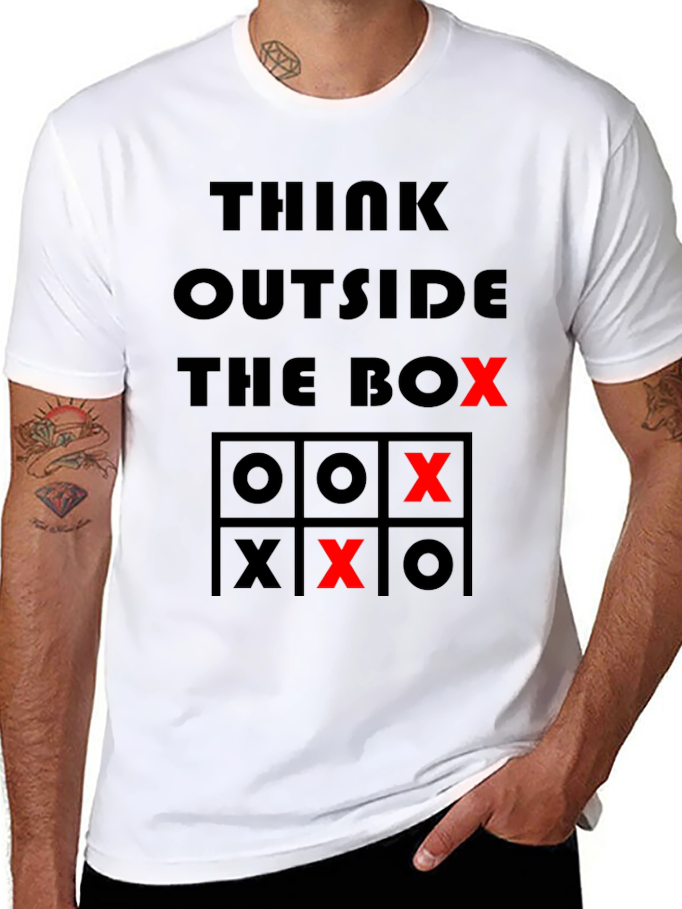 Think Outside the Box Tic-Tac-Toe T-Shirt