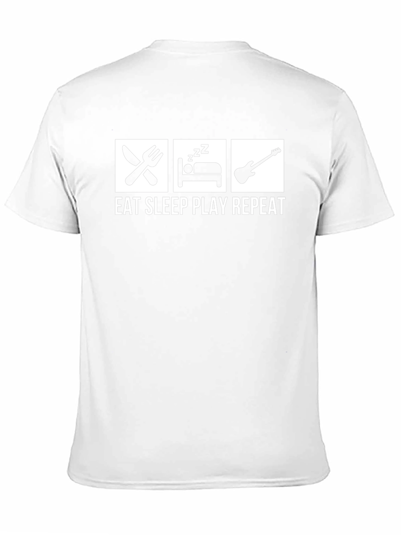 Eat Sleep Play Repeat Guitar T-Shirt