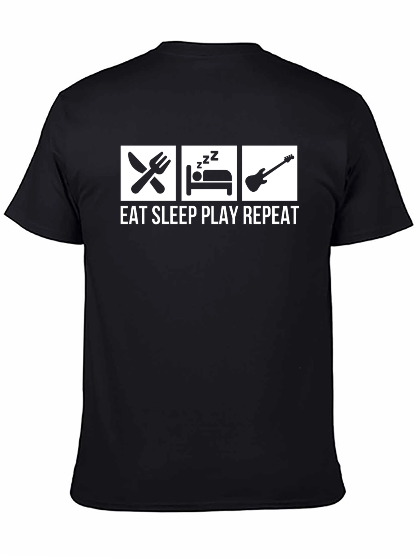 Eat Sleep Play Repeat Guitar T-Shirt