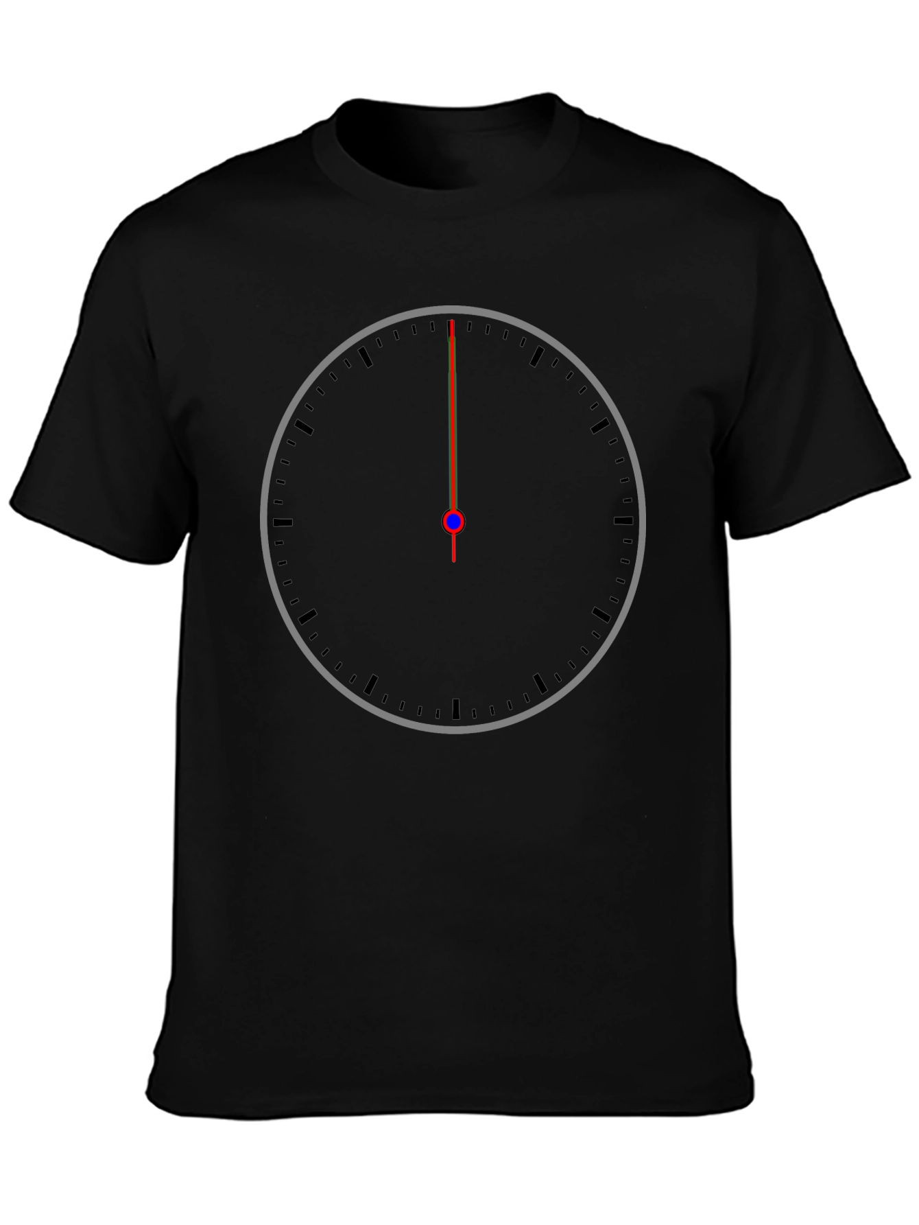 Midnight Hour Tee - Modern Clock Face Graphic T-Shirt