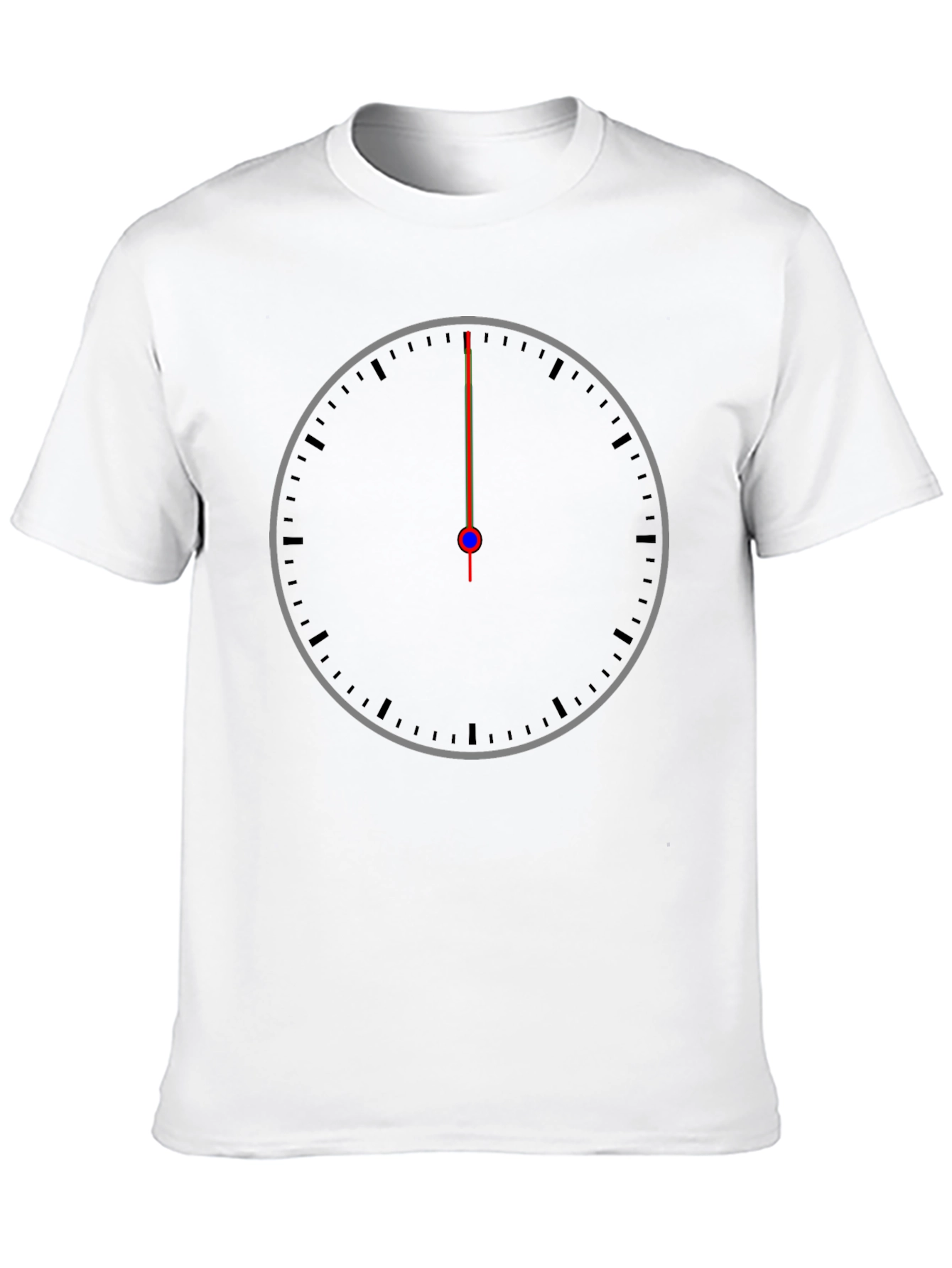 Midnight Hour Tee - Modern Clock Face Graphic T-Shirt