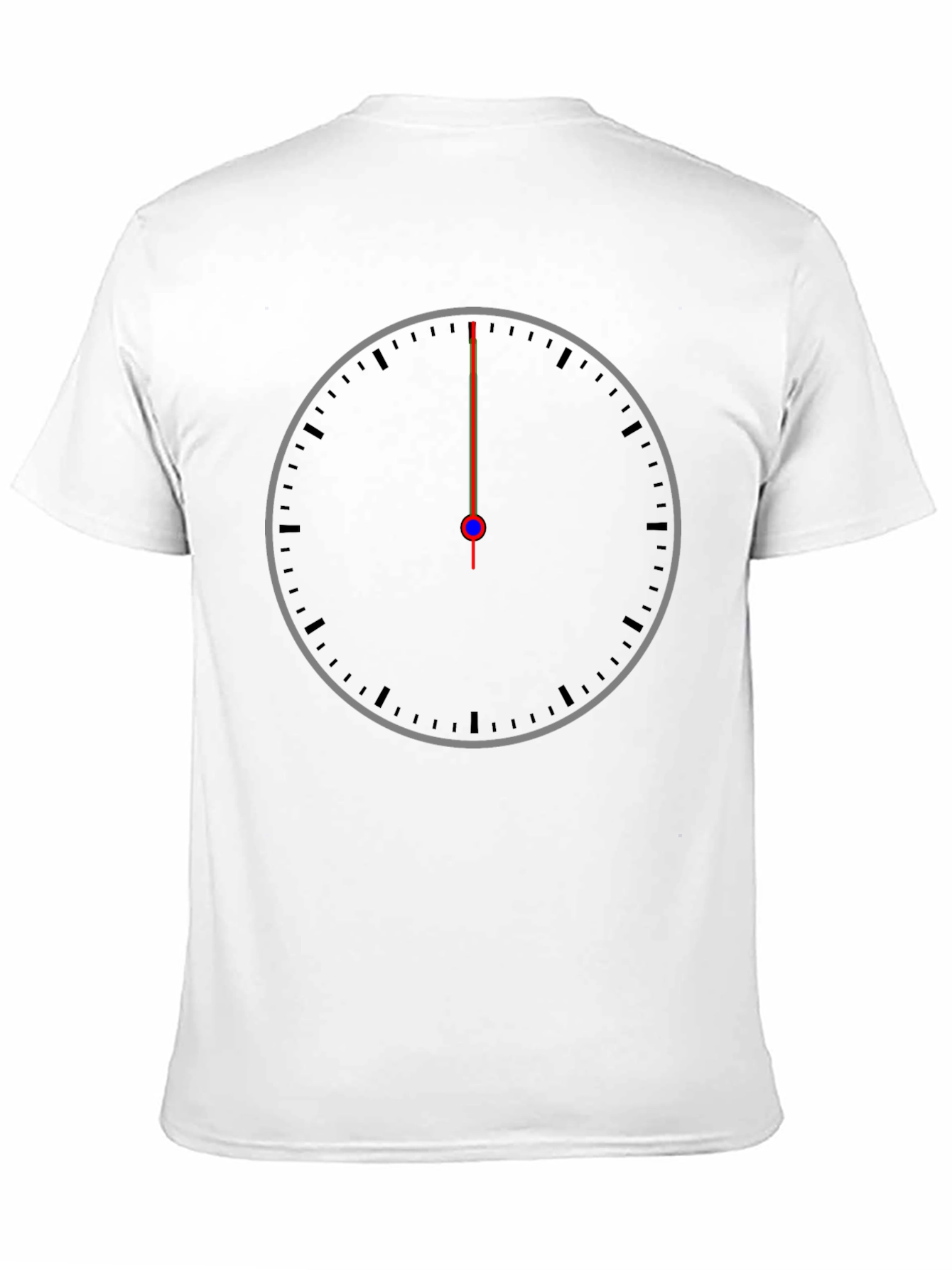 Midnight Hour Tee - Modern Clock Face Graphic T-Shirt