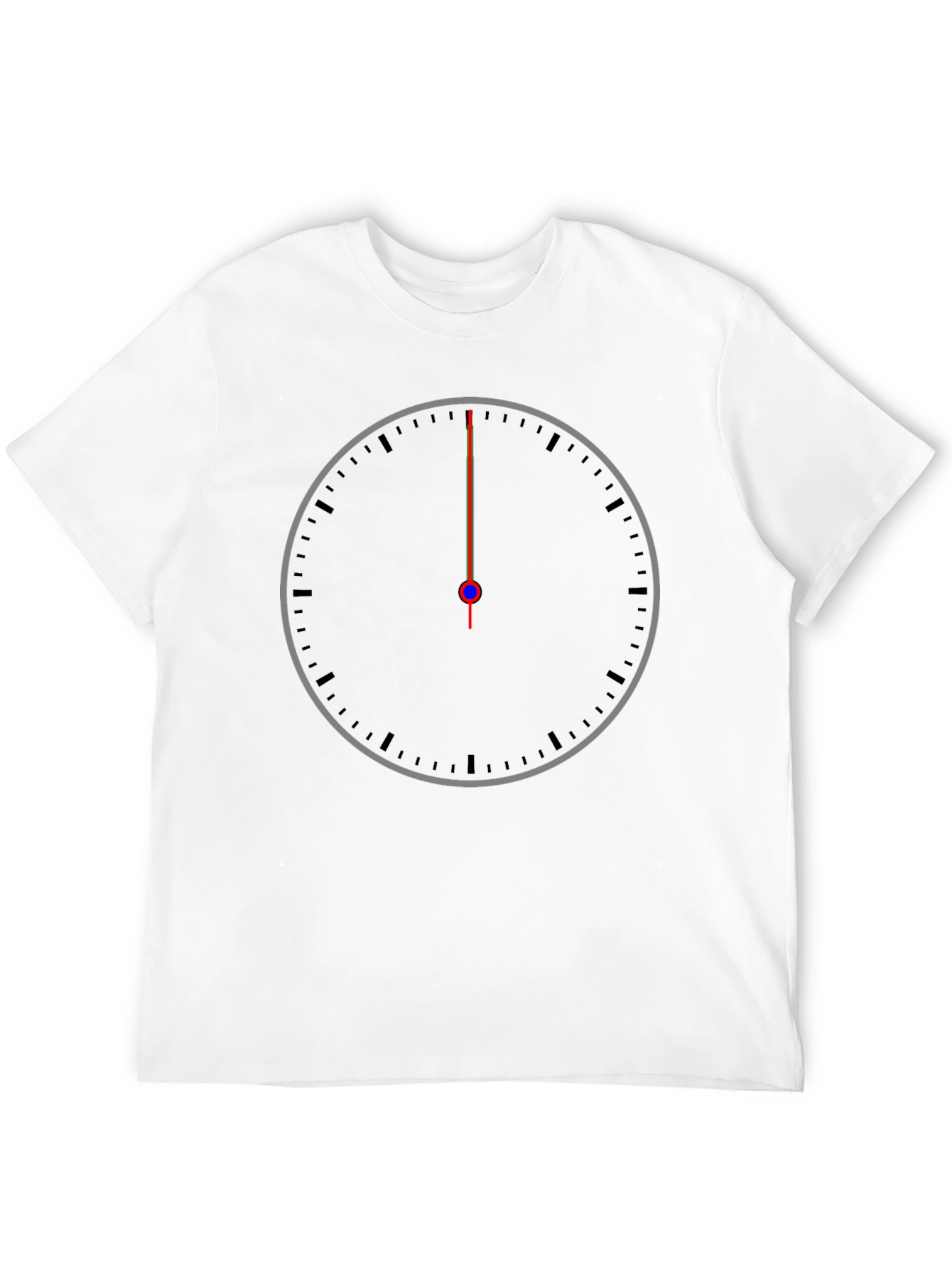 Midnight Hour Tee - Modern Clock Face Graphic T-Shirt