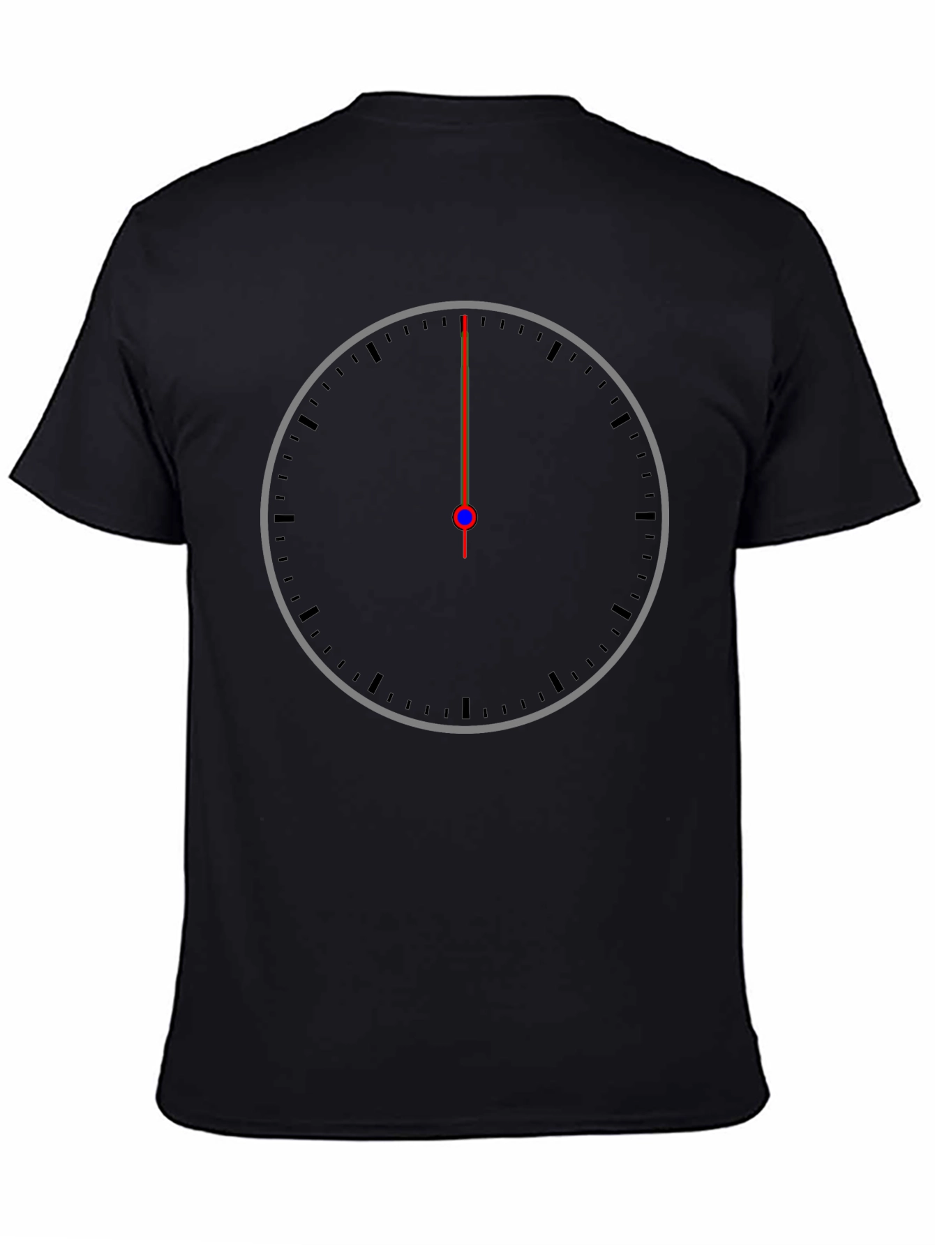 Midnight Hour Tee - Modern Clock Face Graphic T-Shirt