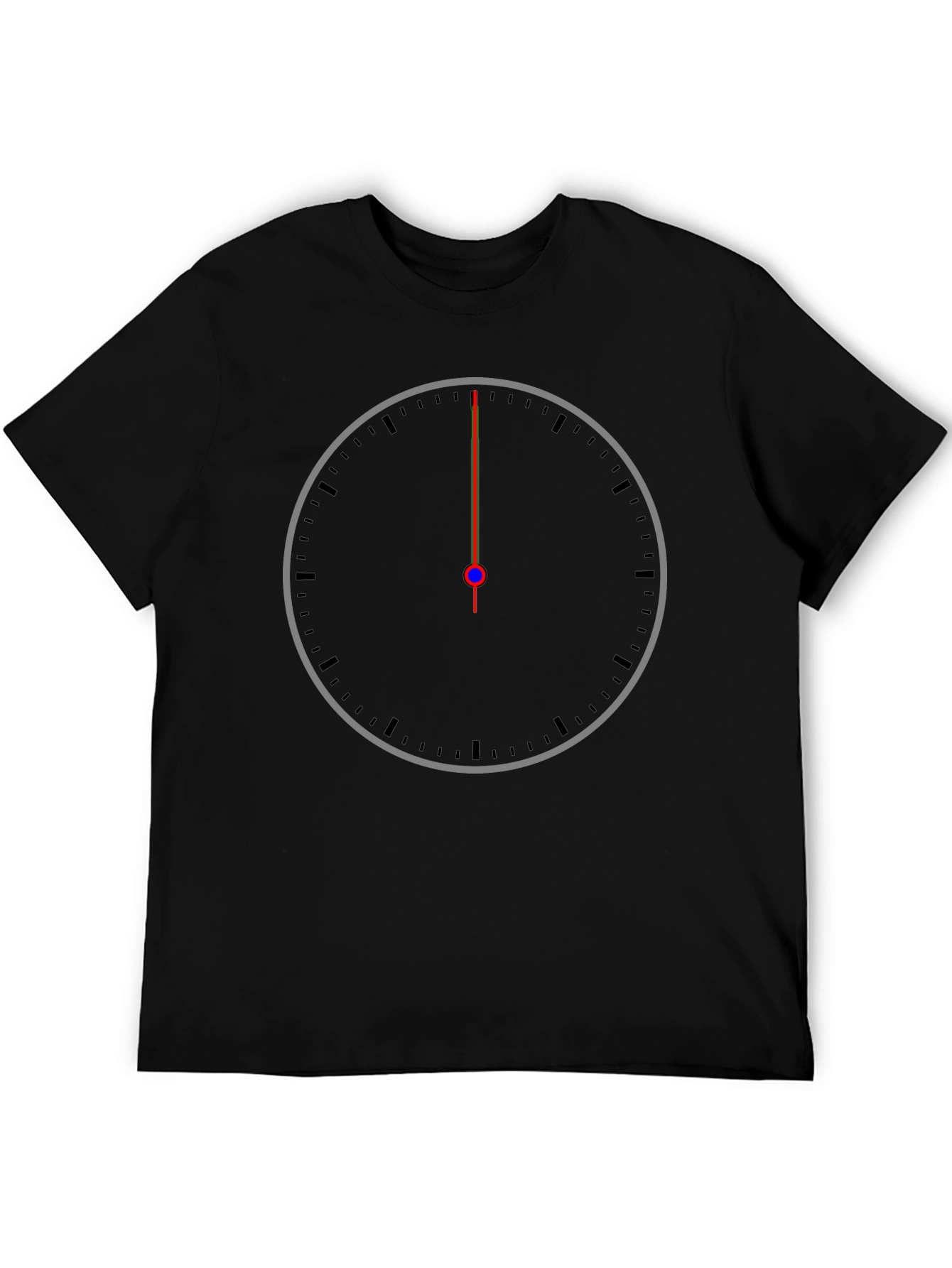 Midnight Hour Tee - Modern Clock Face Graphic T-Shirt
