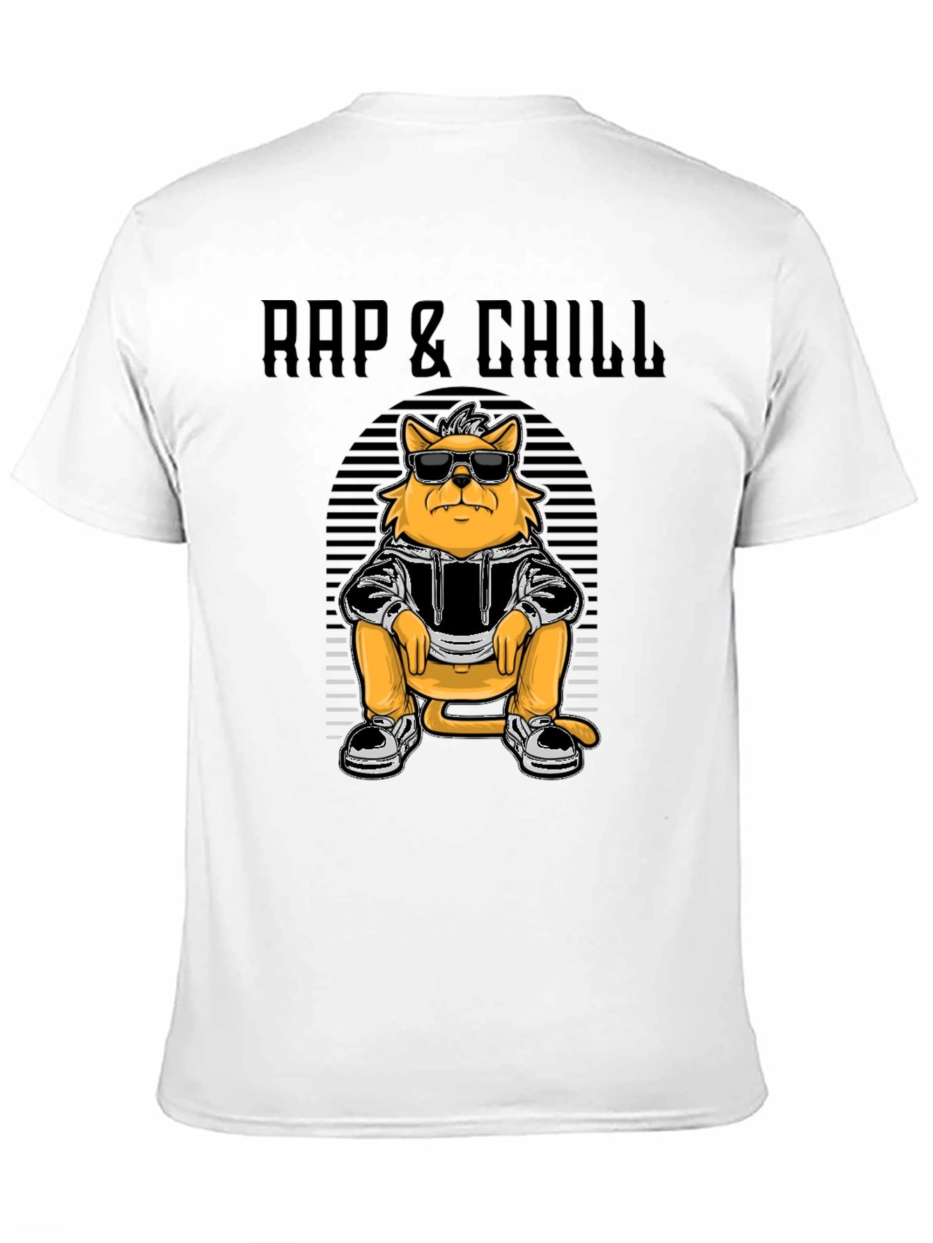 Rap & Chill Cat T-Shirt - Cool Graphic Tee