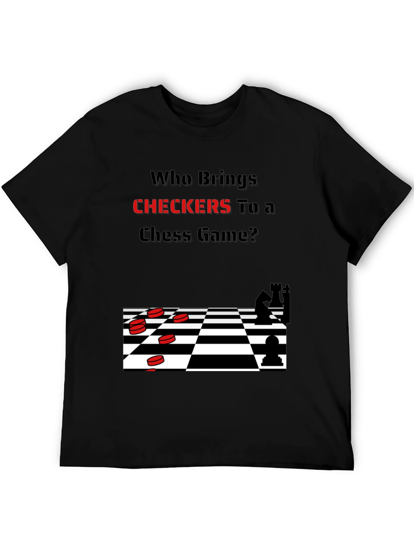 Humorous Chess & Checkers T-Shirt