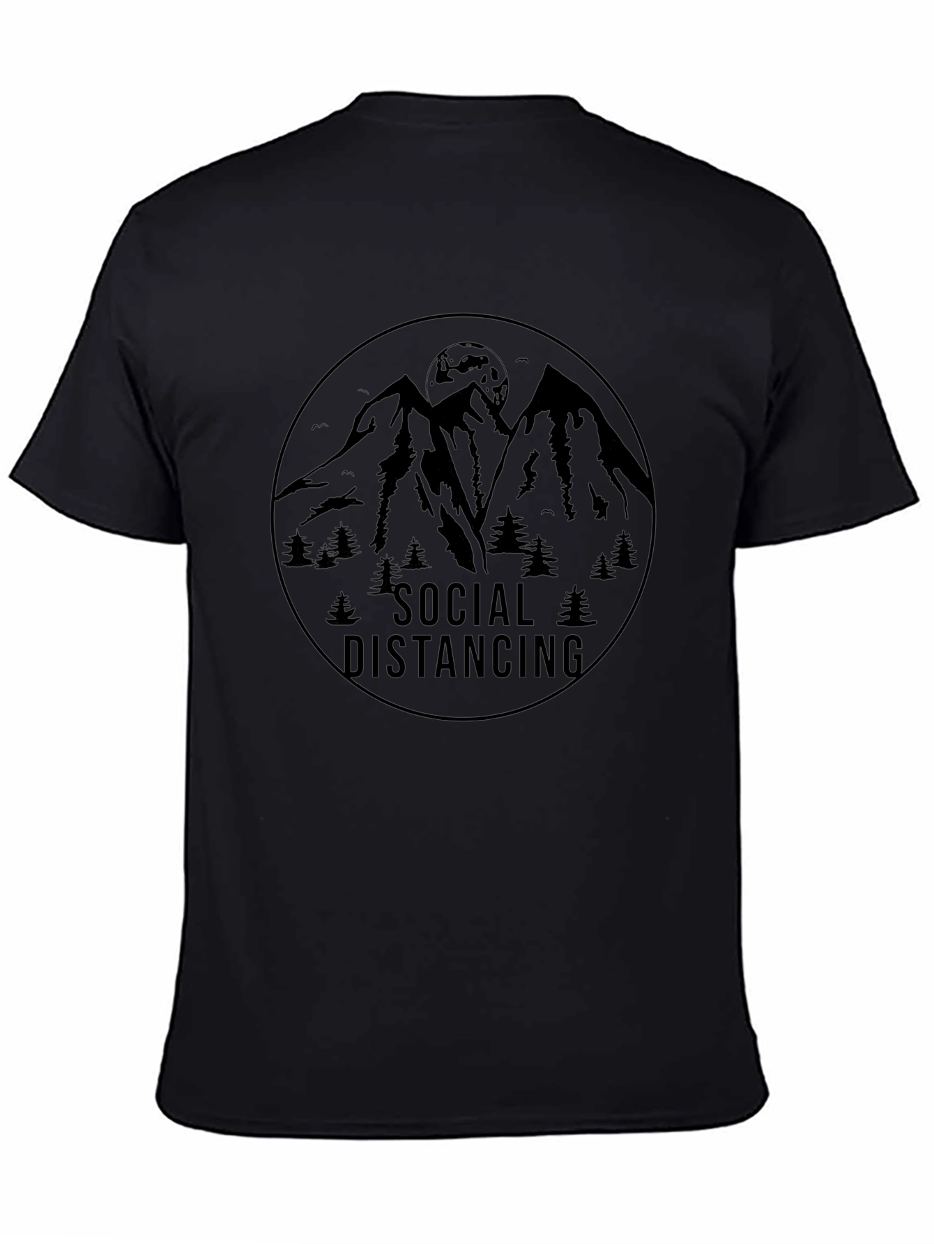 Social Distancing Mountain Graphic Tee