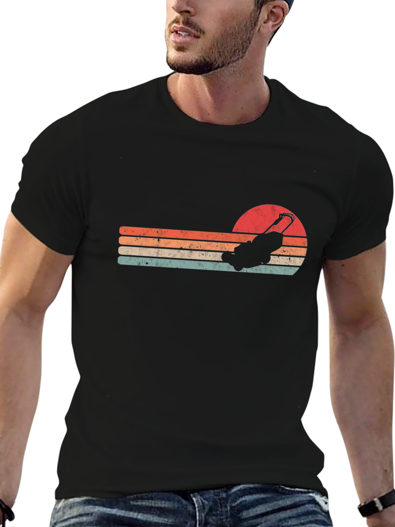 Retro Lawn Mower Graphic Tee