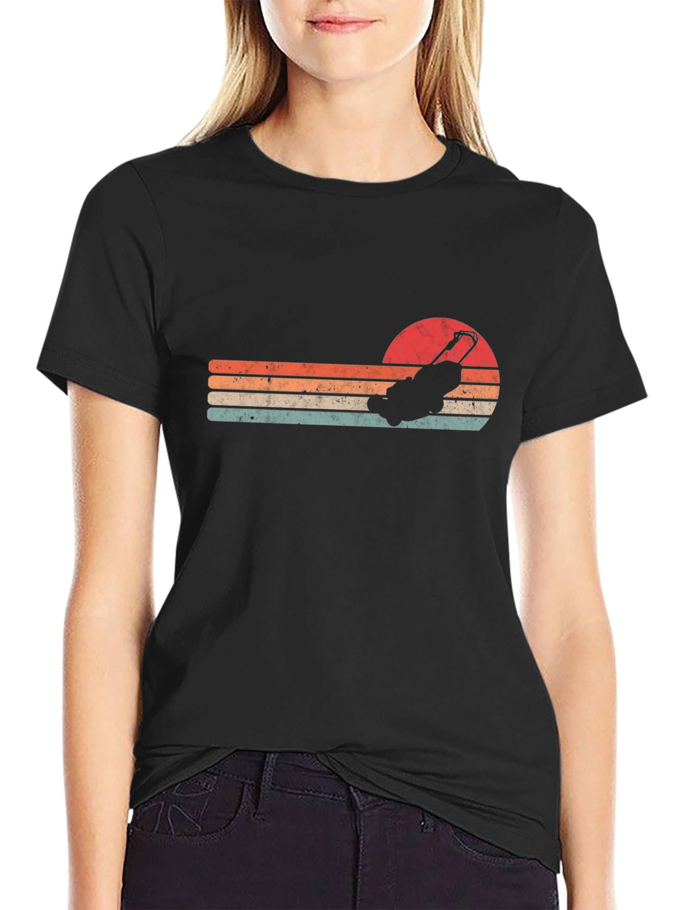 Retro Lawn Mower Graphic Tee