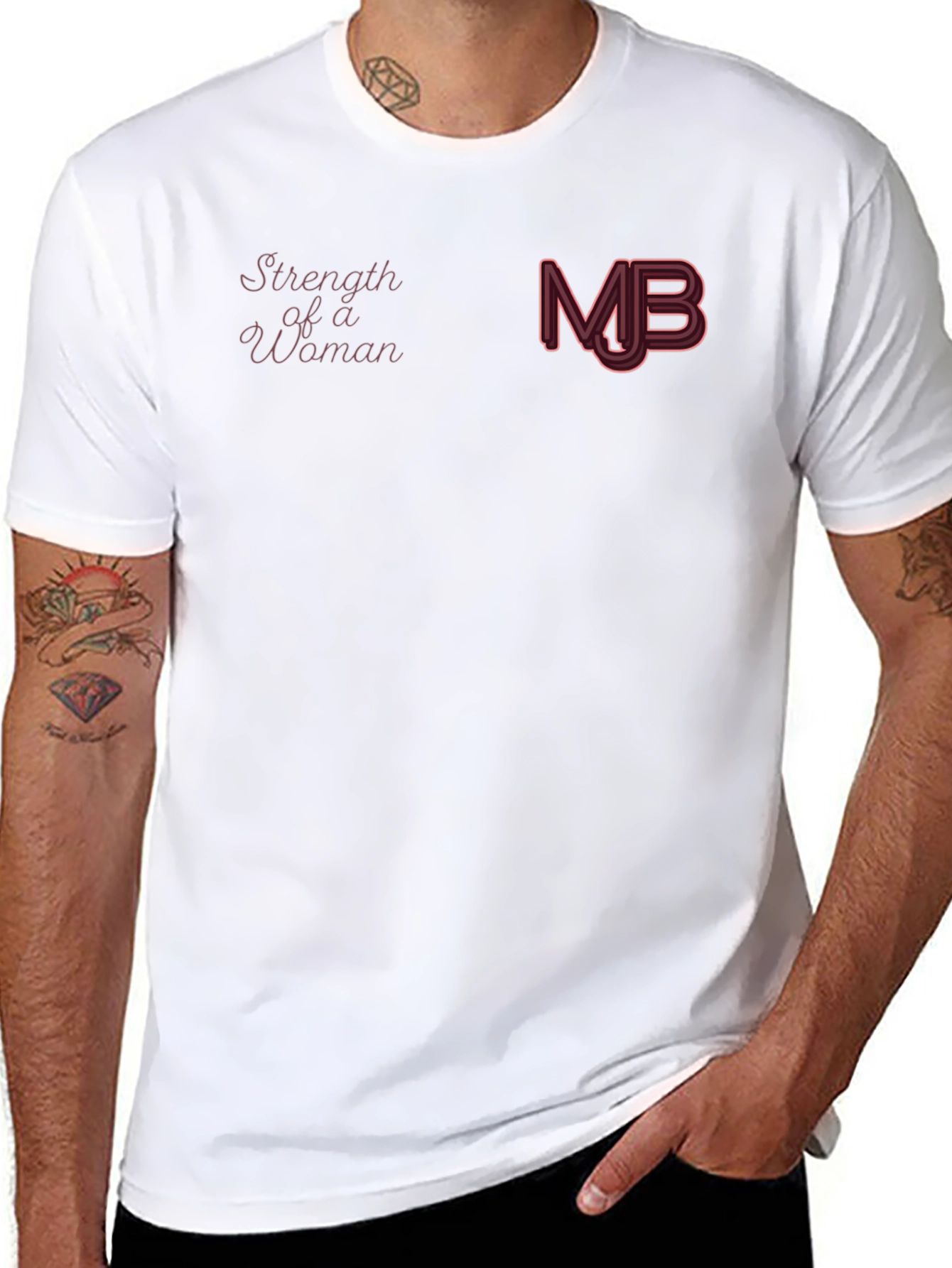 Strength of a Woman Black Graphic Tee