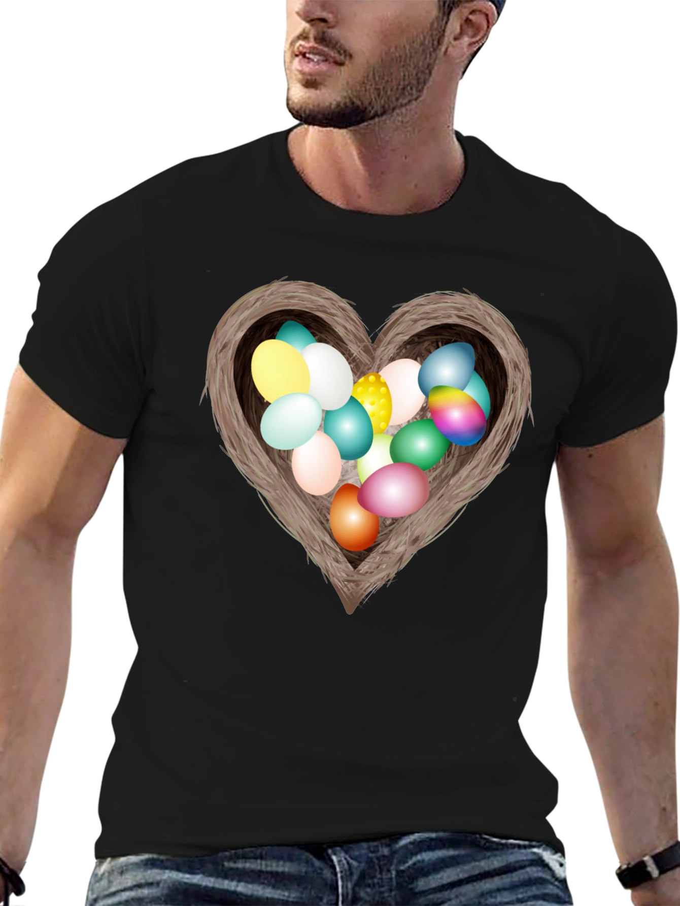 Easter Egg Nest Heart T-Shirt