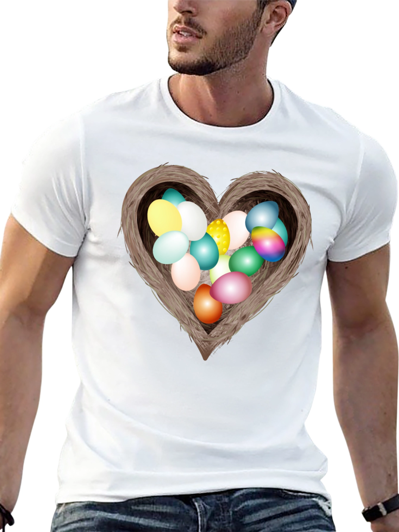 Easter Egg Nest Heart T-Shirt