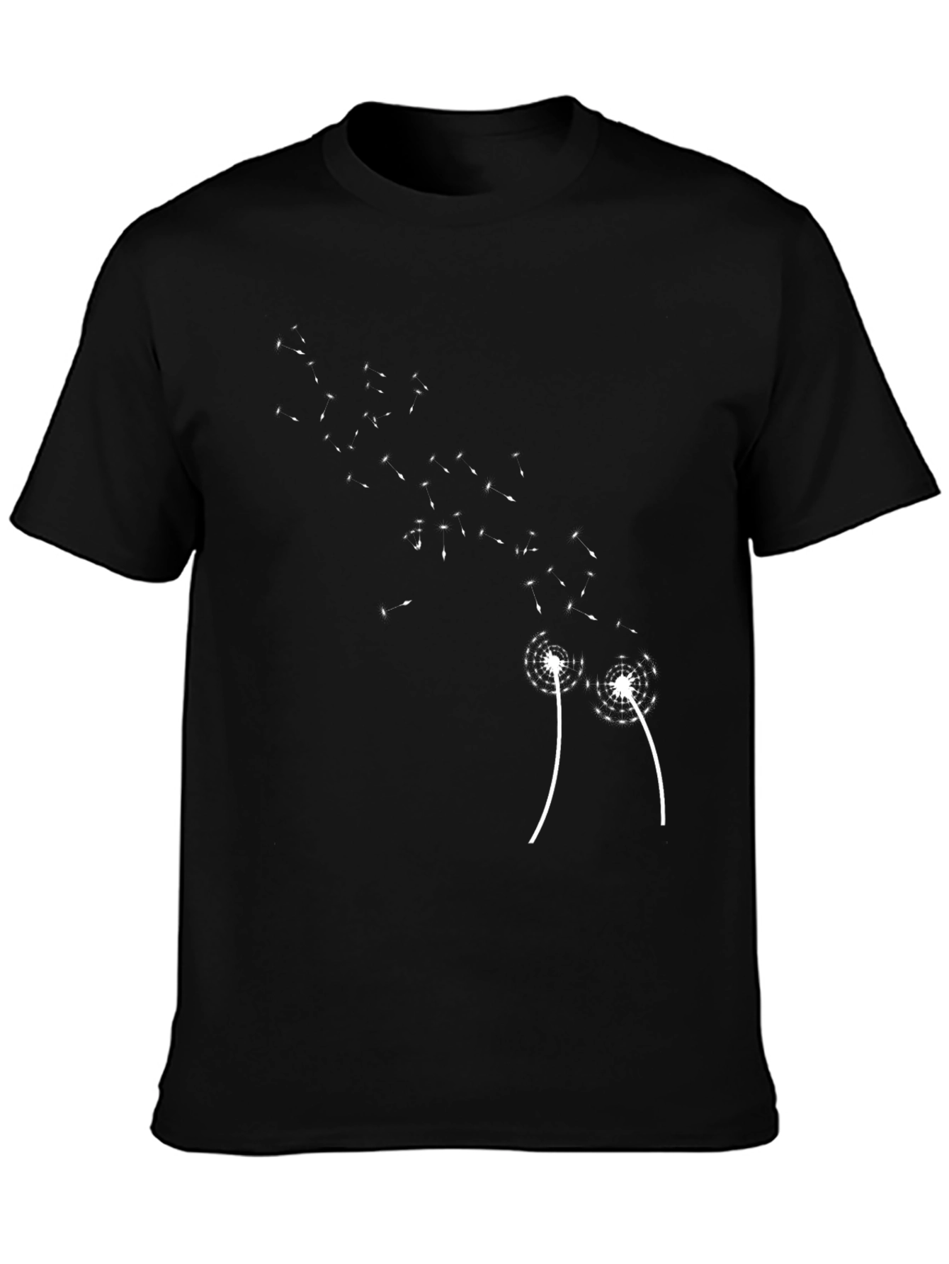 Dandelion Wish Black Graphic Tee