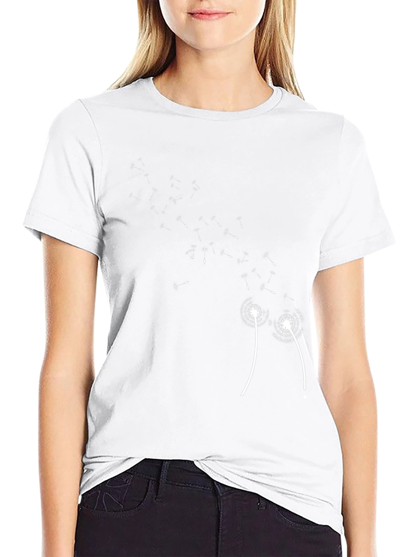 Dandelion Wish Black Graphic Tee