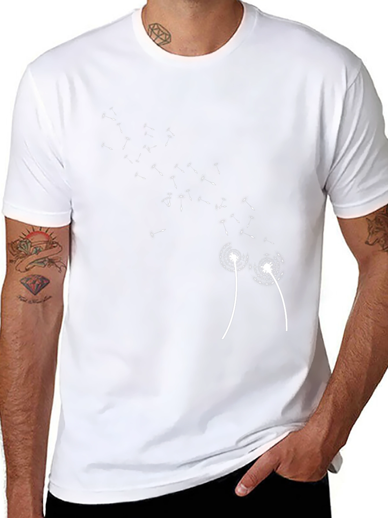 Dandelion Wish Black Graphic Tee