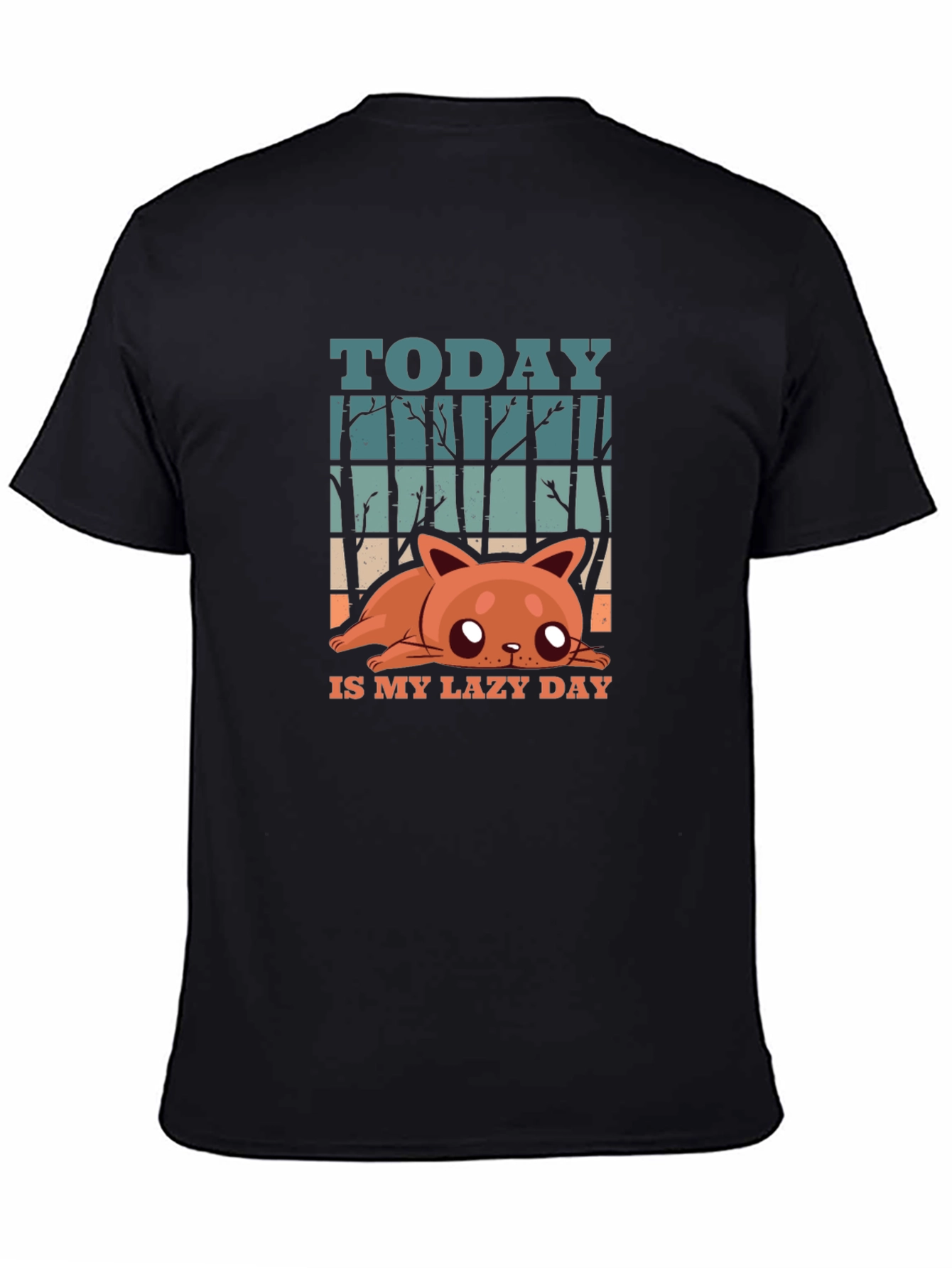 Lazy Day Cat T-Shirt - Fun Graphic Tee