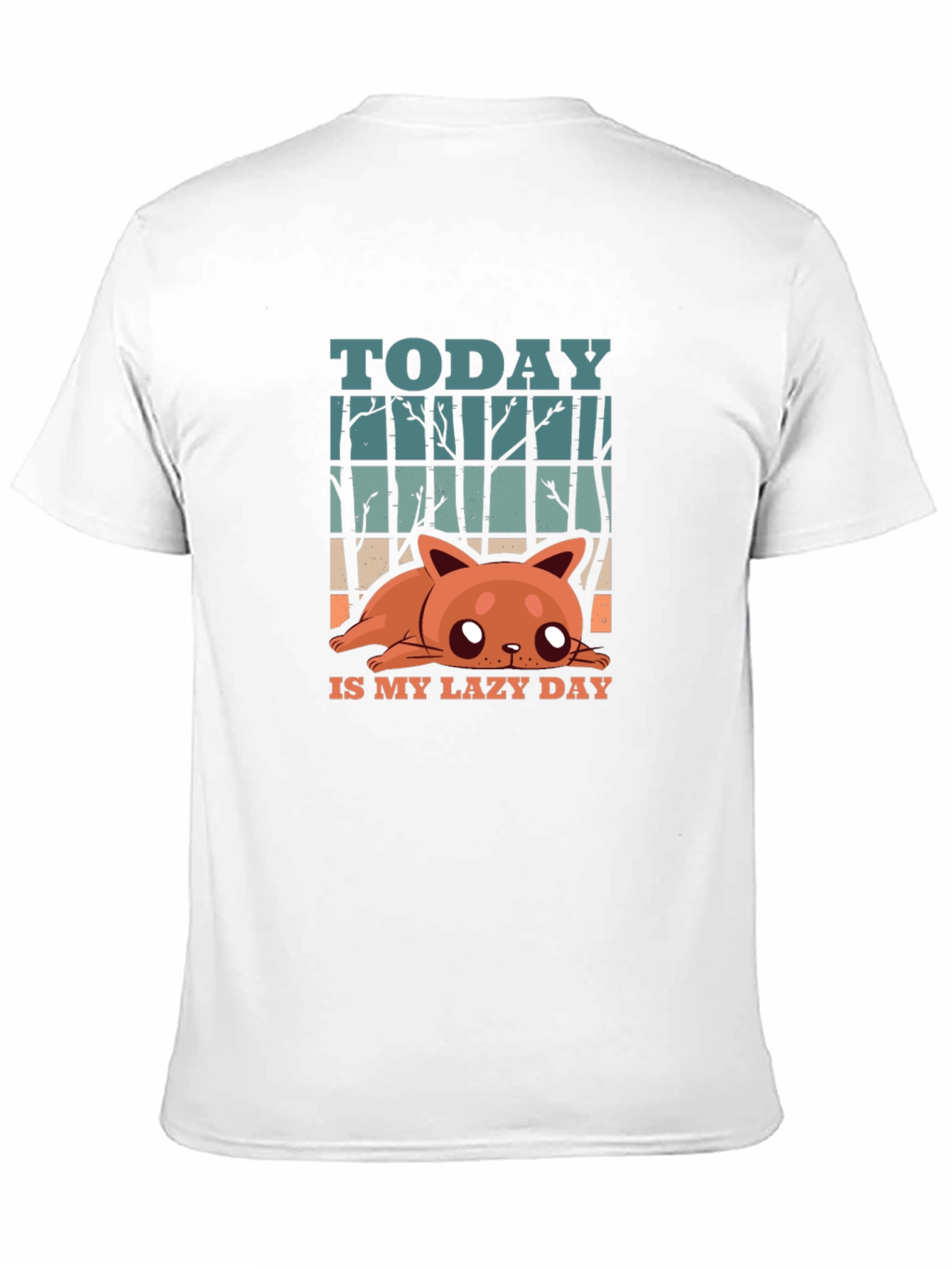 Lazy Day Cat T-Shirt - Fun Graphic Tee
