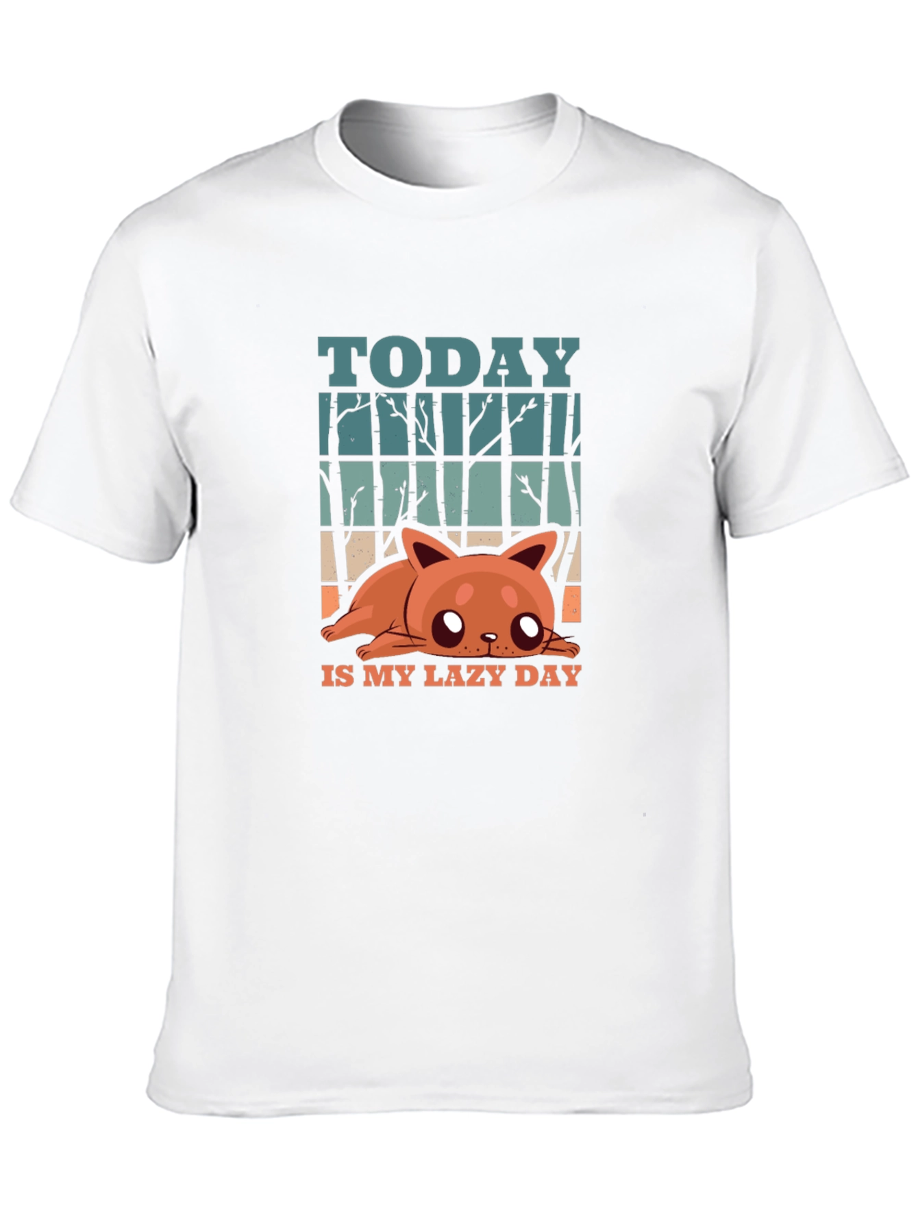 Lazy Day Cat T-Shirt - Fun Graphic Tee