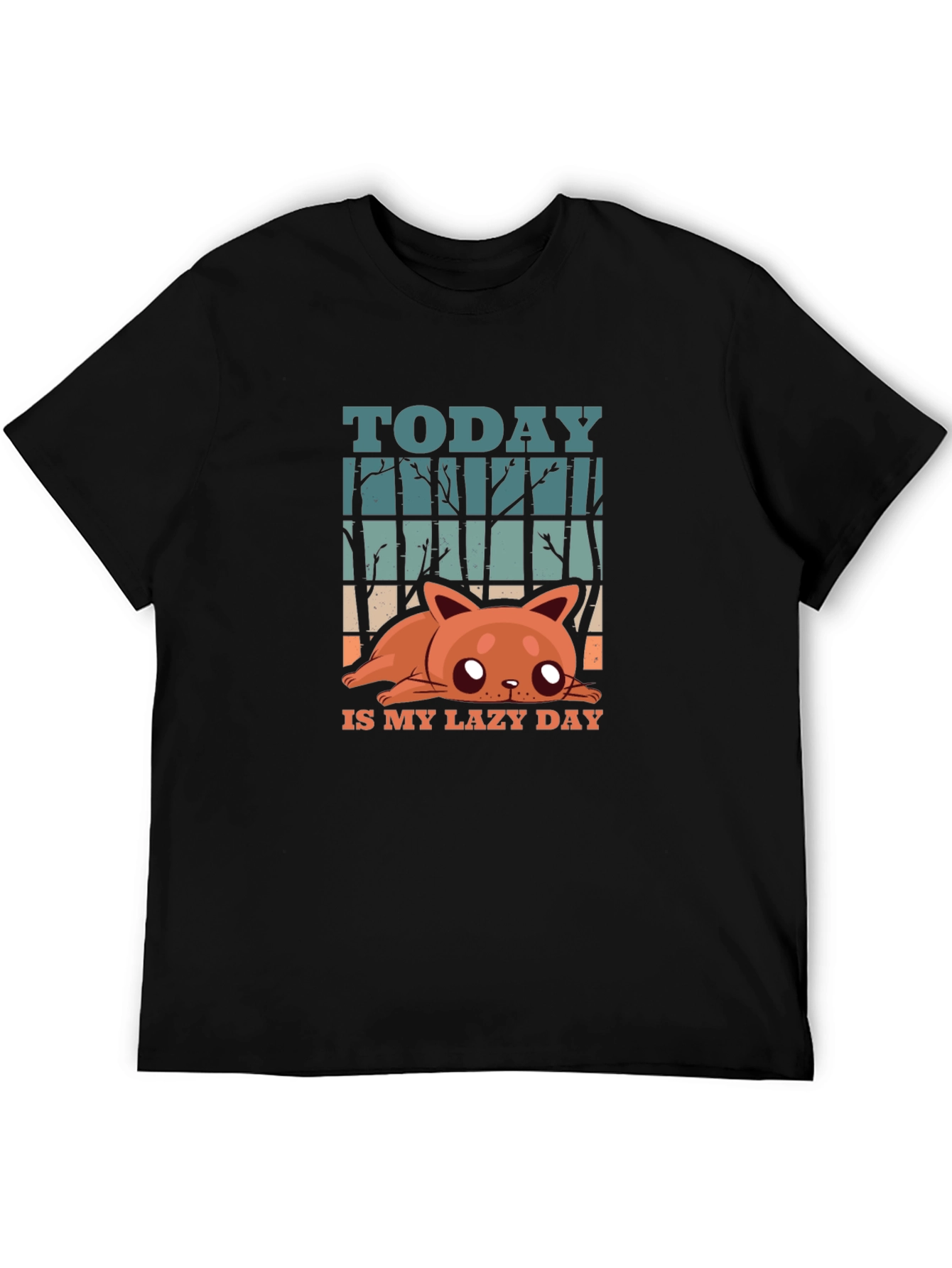Lazy Day Cat T-Shirt - Fun Graphic Tee