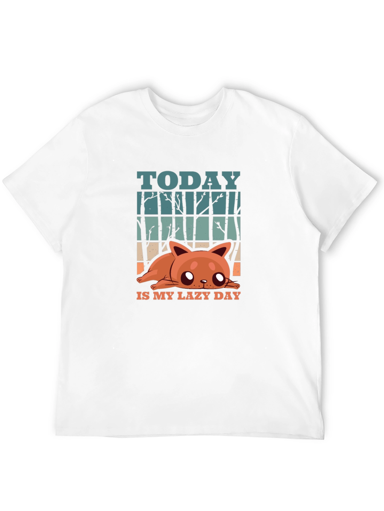 Lazy Day Cat T-Shirt - Fun Graphic Tee