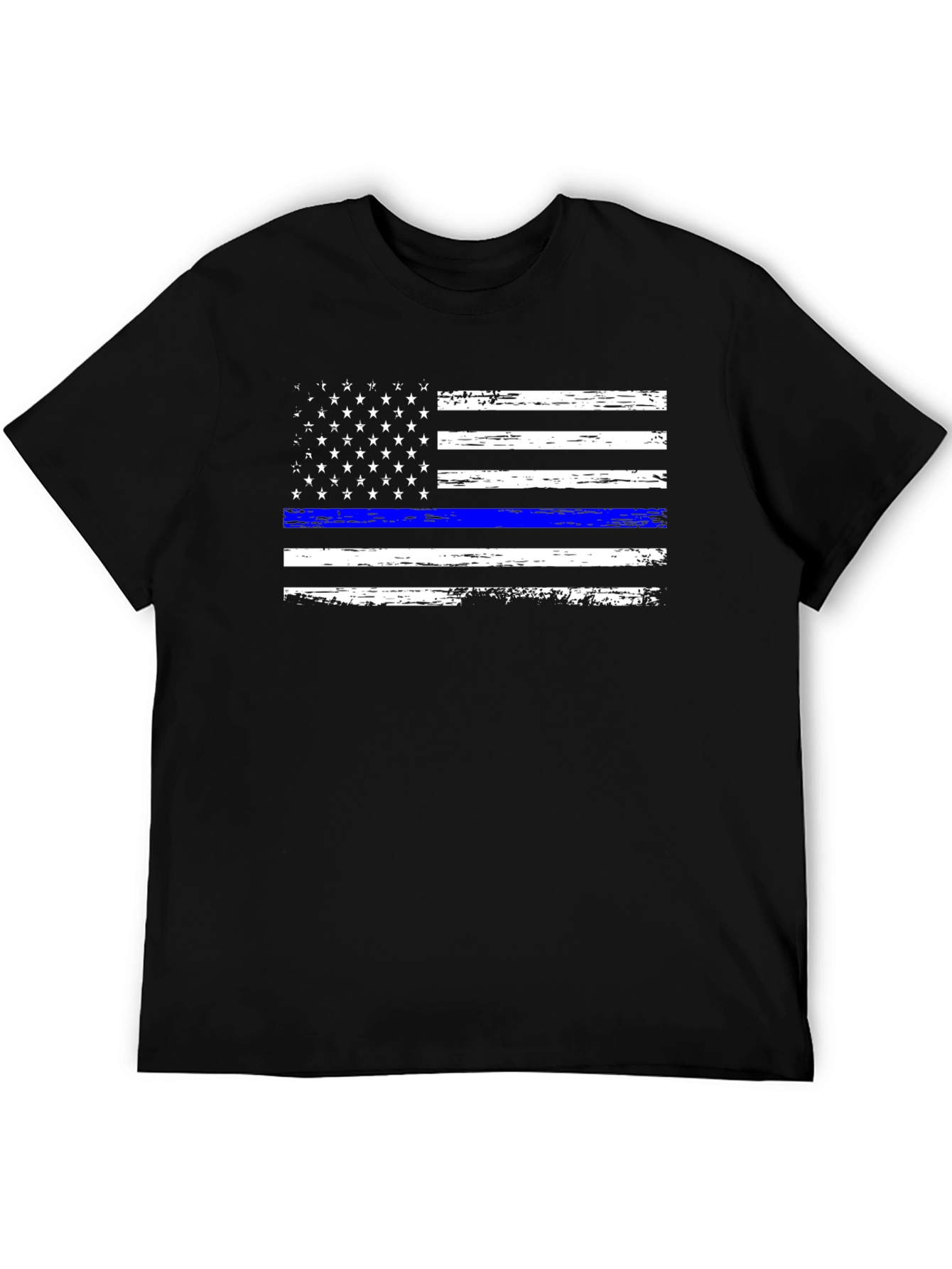 Thin Blue Line USA Flag T-Shirt