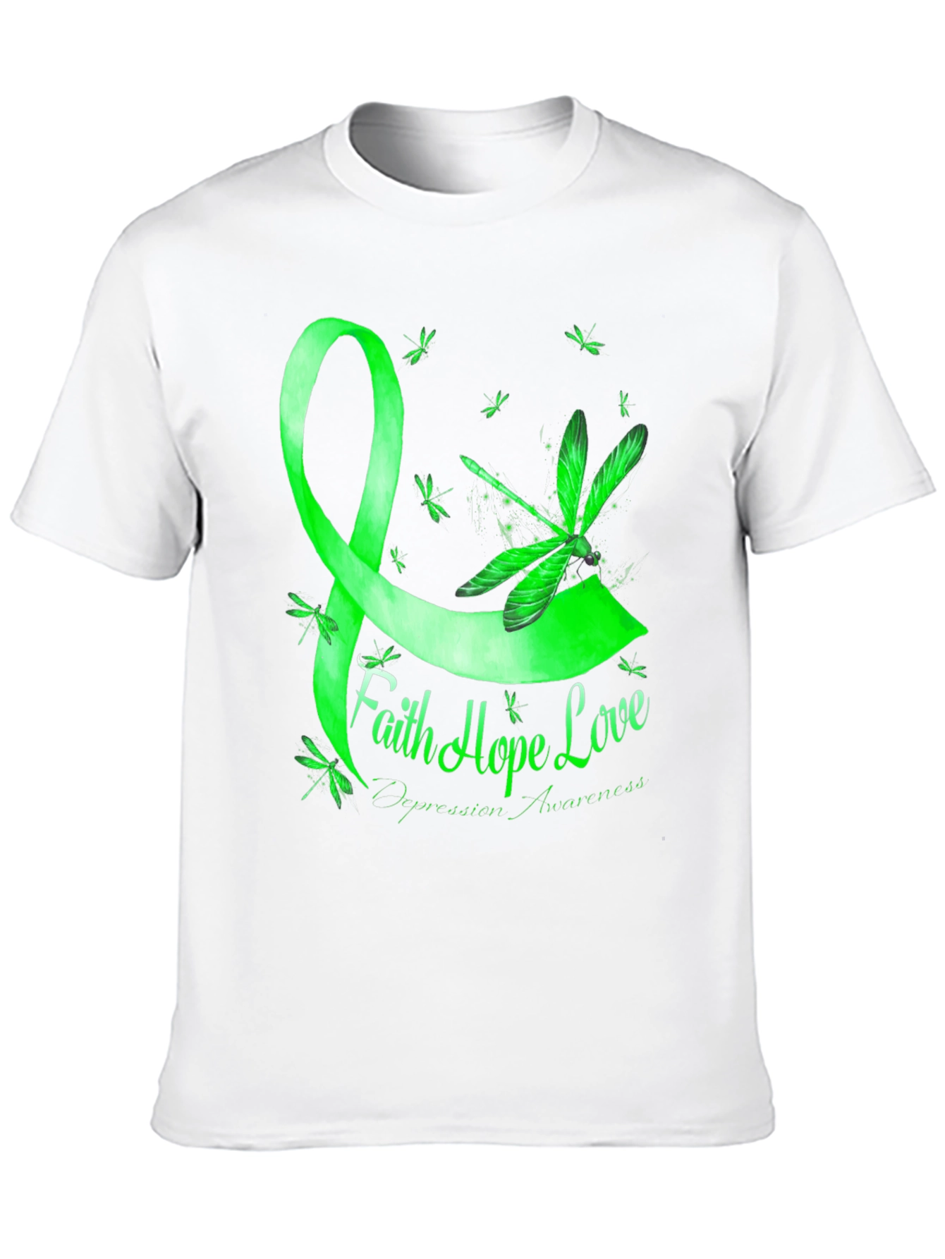 Faith Hope Love Depression Awareness T-Shirt