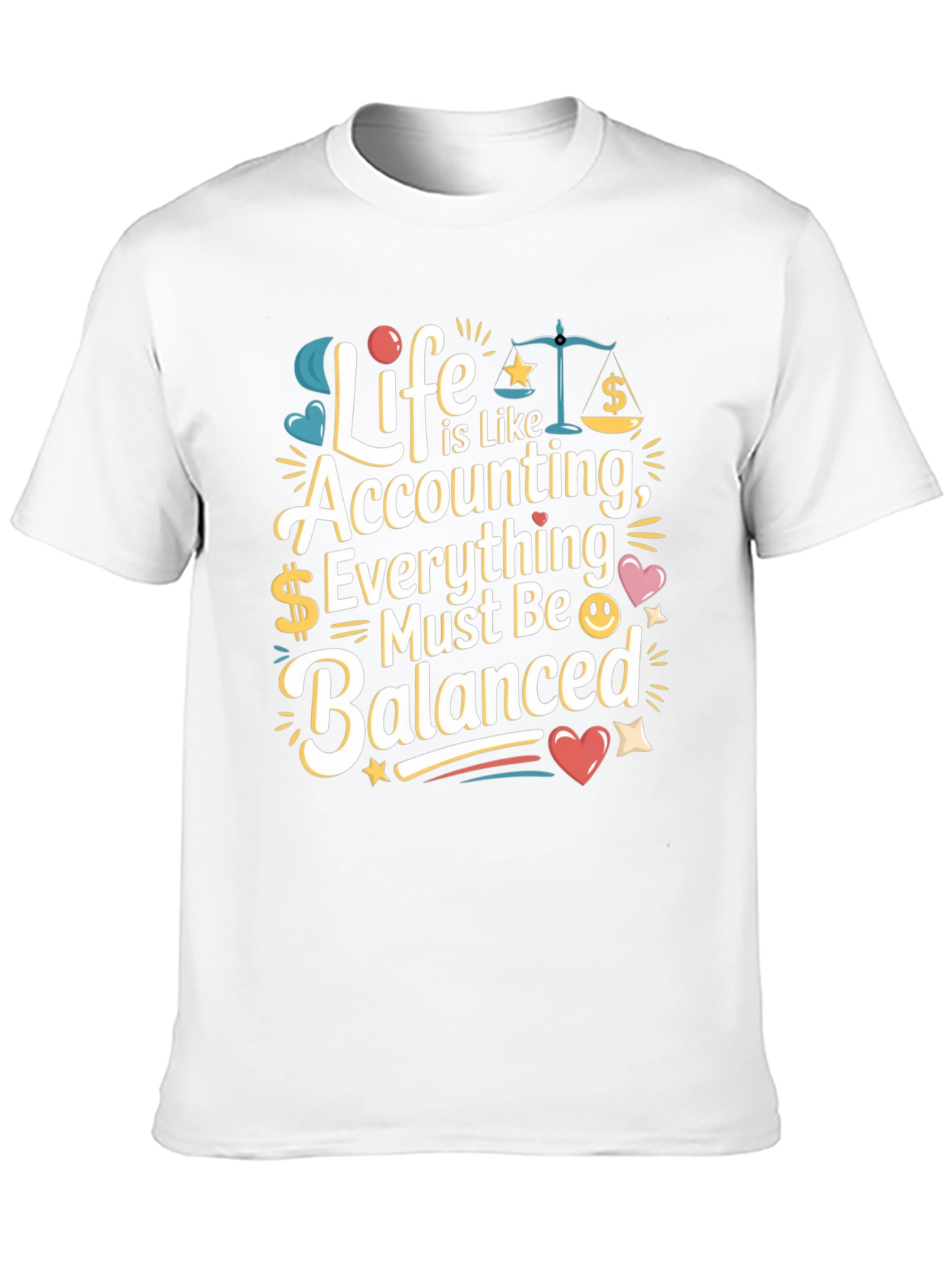 Accounting Life T-Shirt - Balanced Bookkeeping Tee