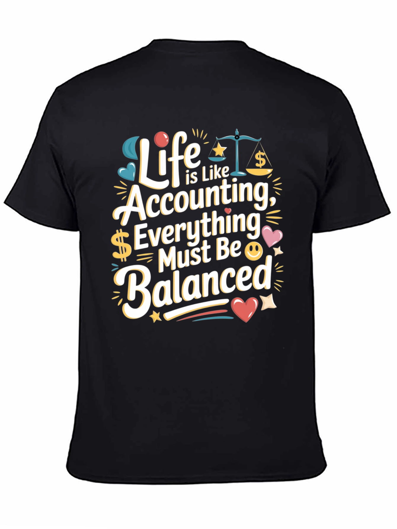 Accounting Life T-Shirt - Balanced Bookkeeping Tee