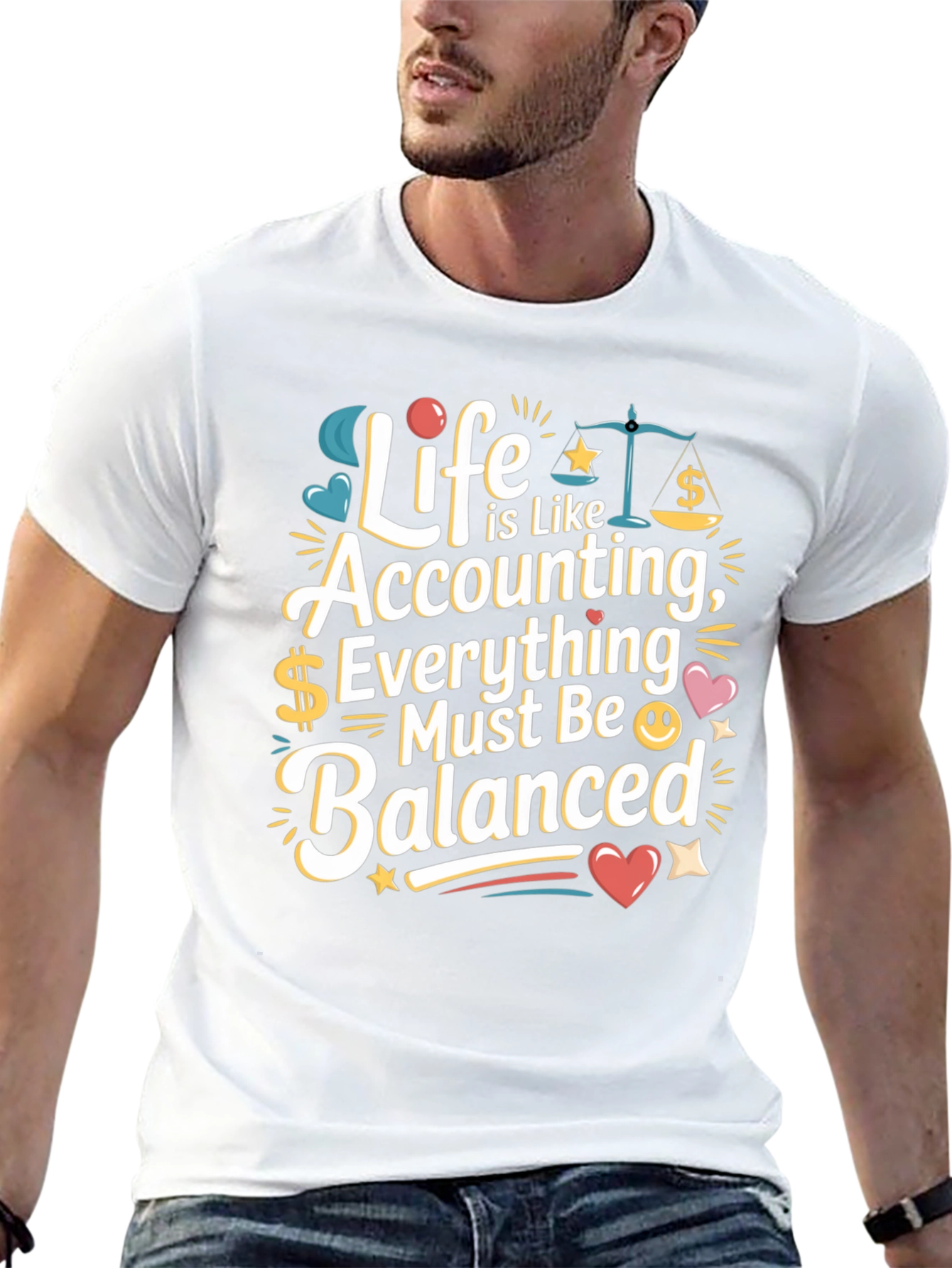 Accounting Life T-Shirt - Balanced Bookkeeping Tee