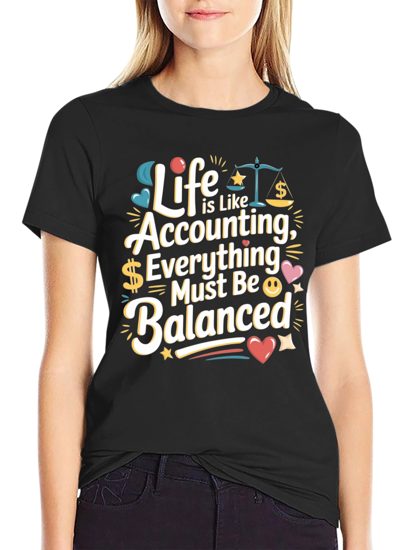 Accounting Life T-Shirt - Balanced Bookkeeping Tee