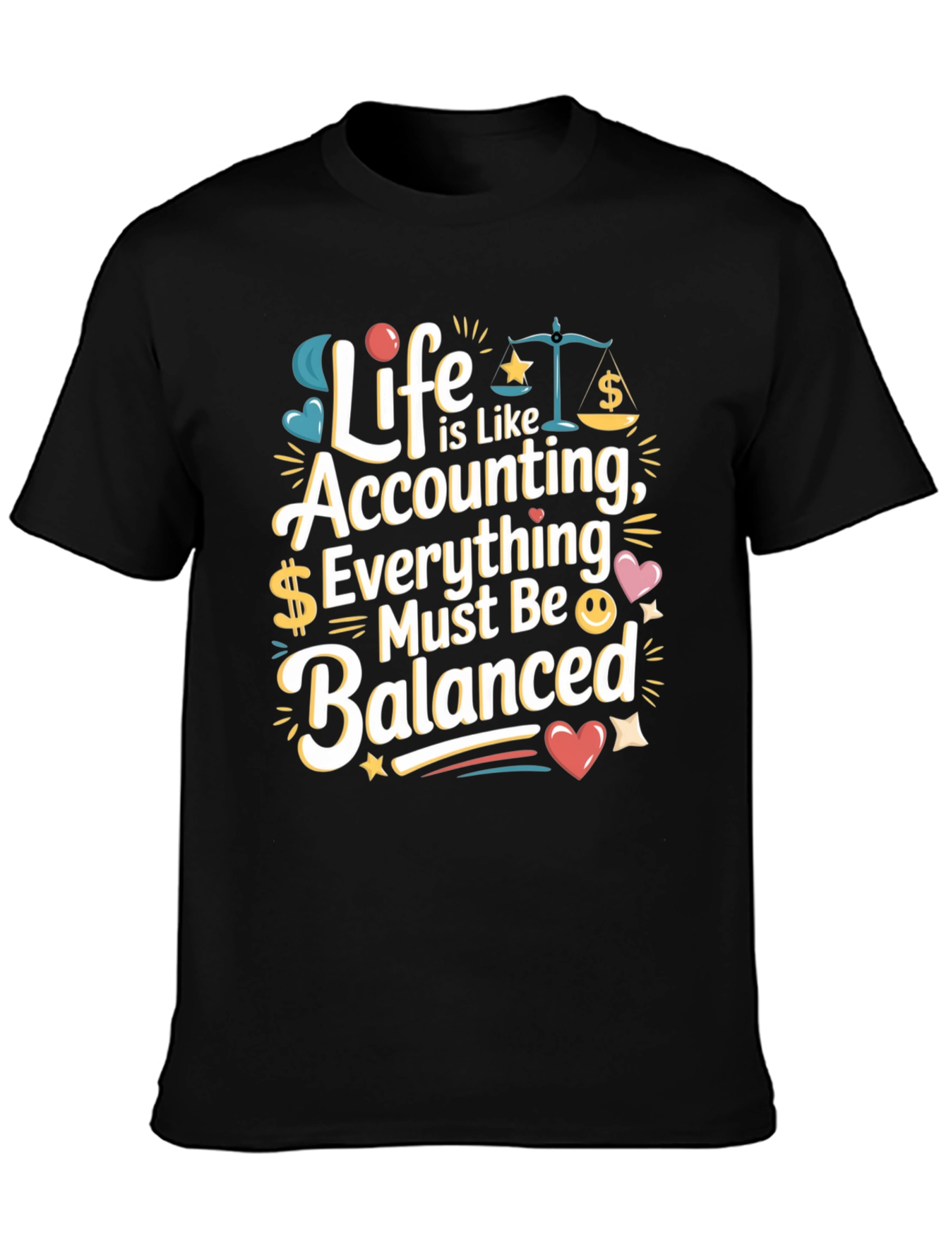 Accounting Life T-Shirt - Balanced Bookkeeping Tee